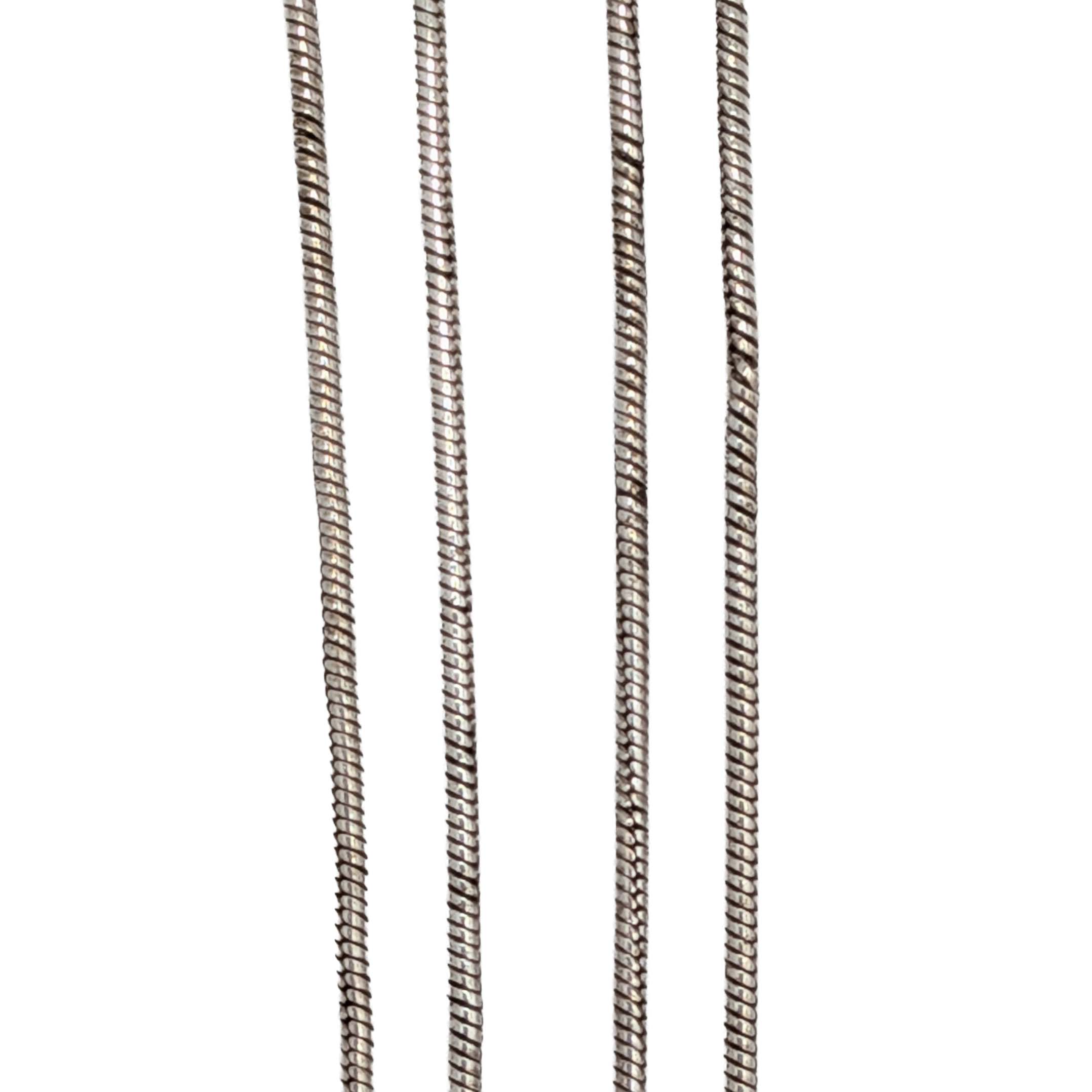 Italy Sterling Silver Snake Chain Necklace