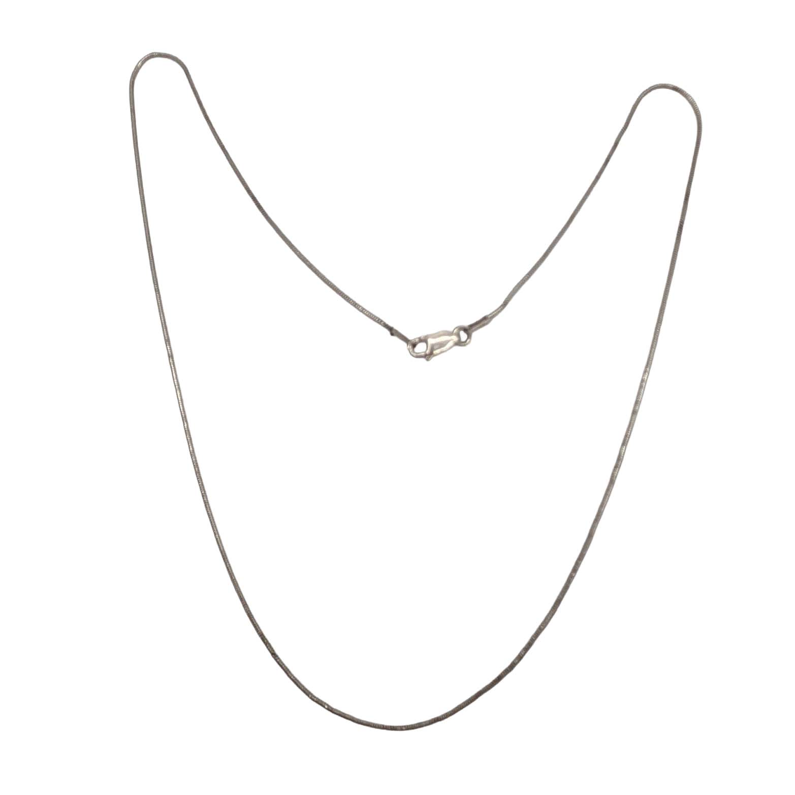 Italy Sterling Silver Snake Chain Necklace