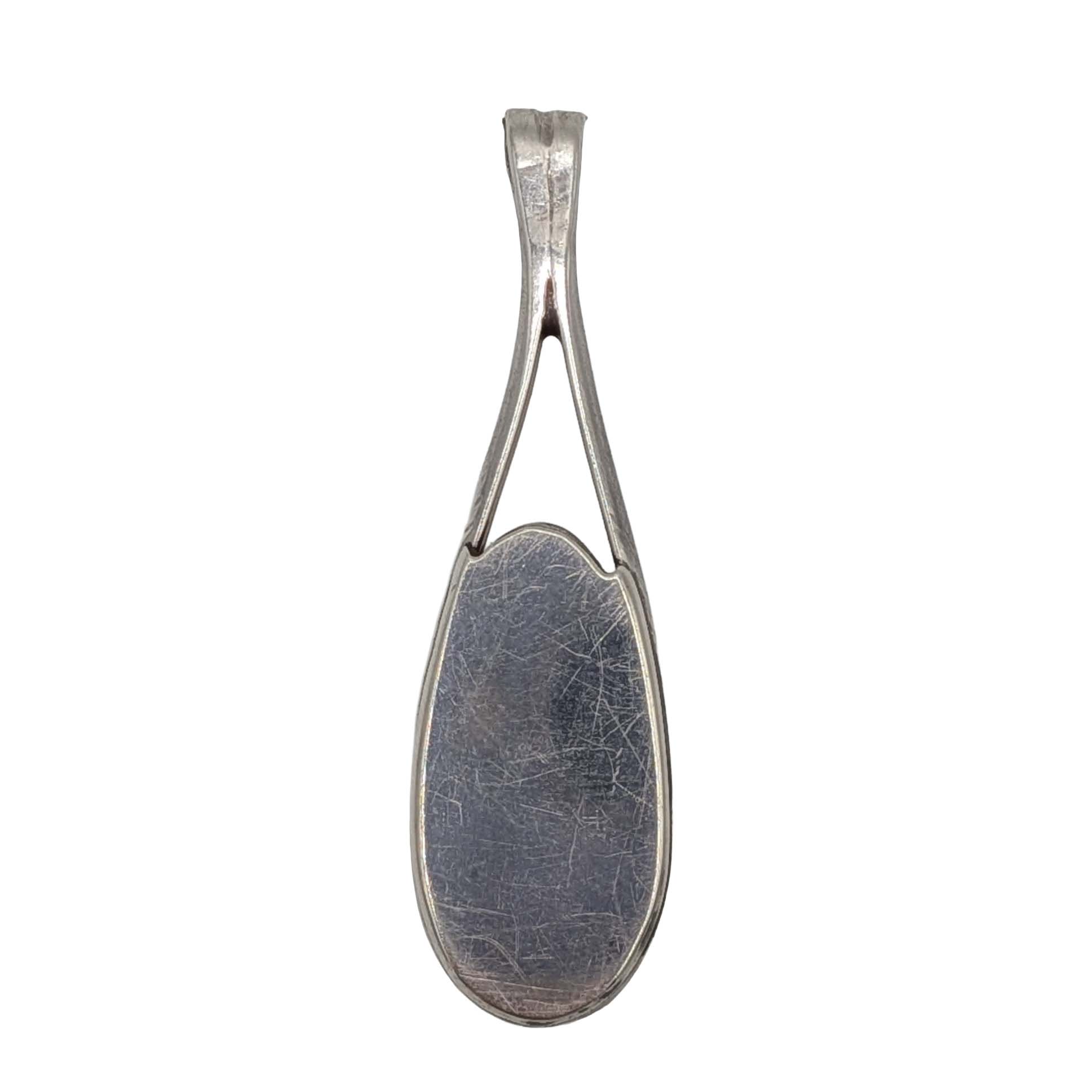 Sterling Silver Red Jasper Long Drop Pendant