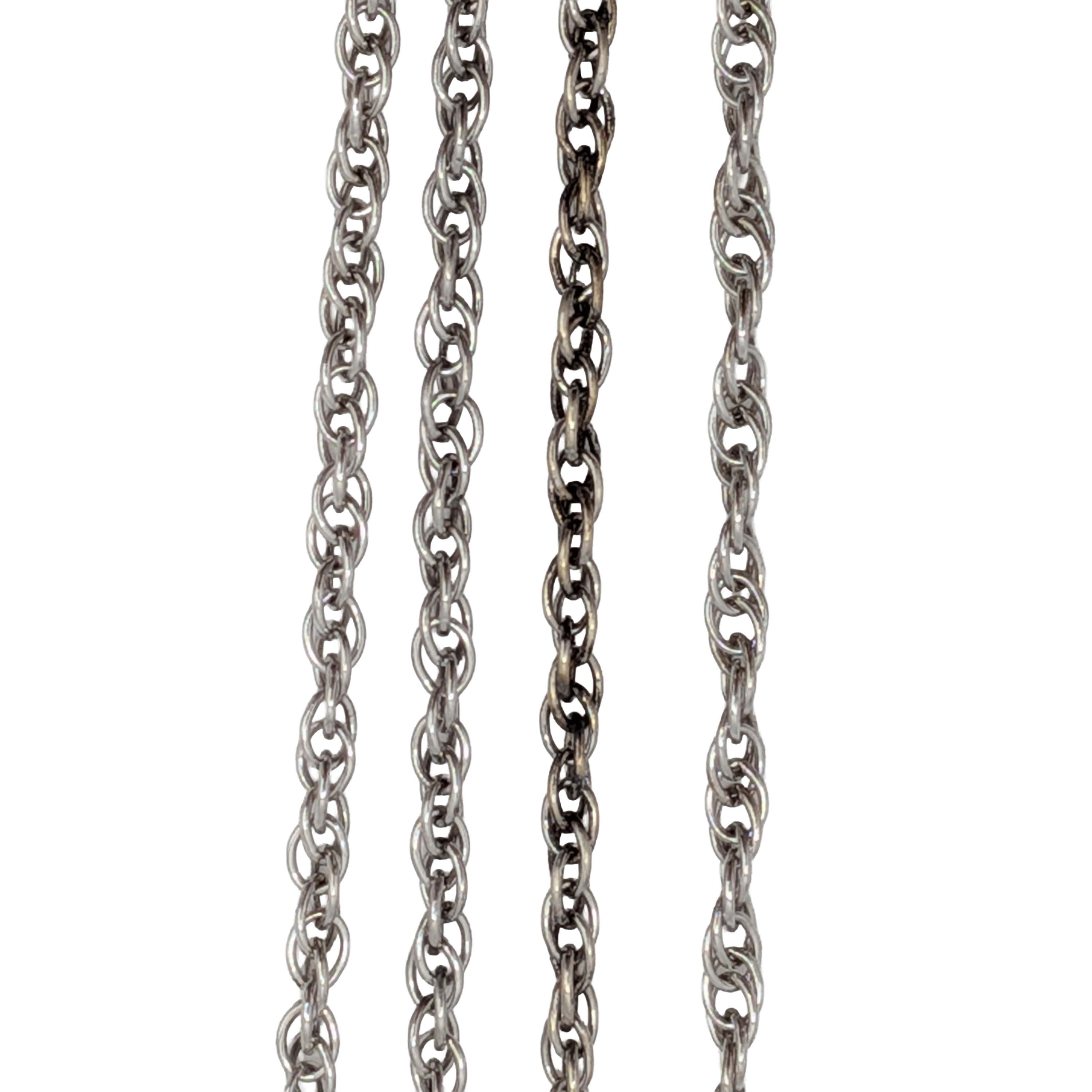 Sterling Silver Rope Chain Necklace