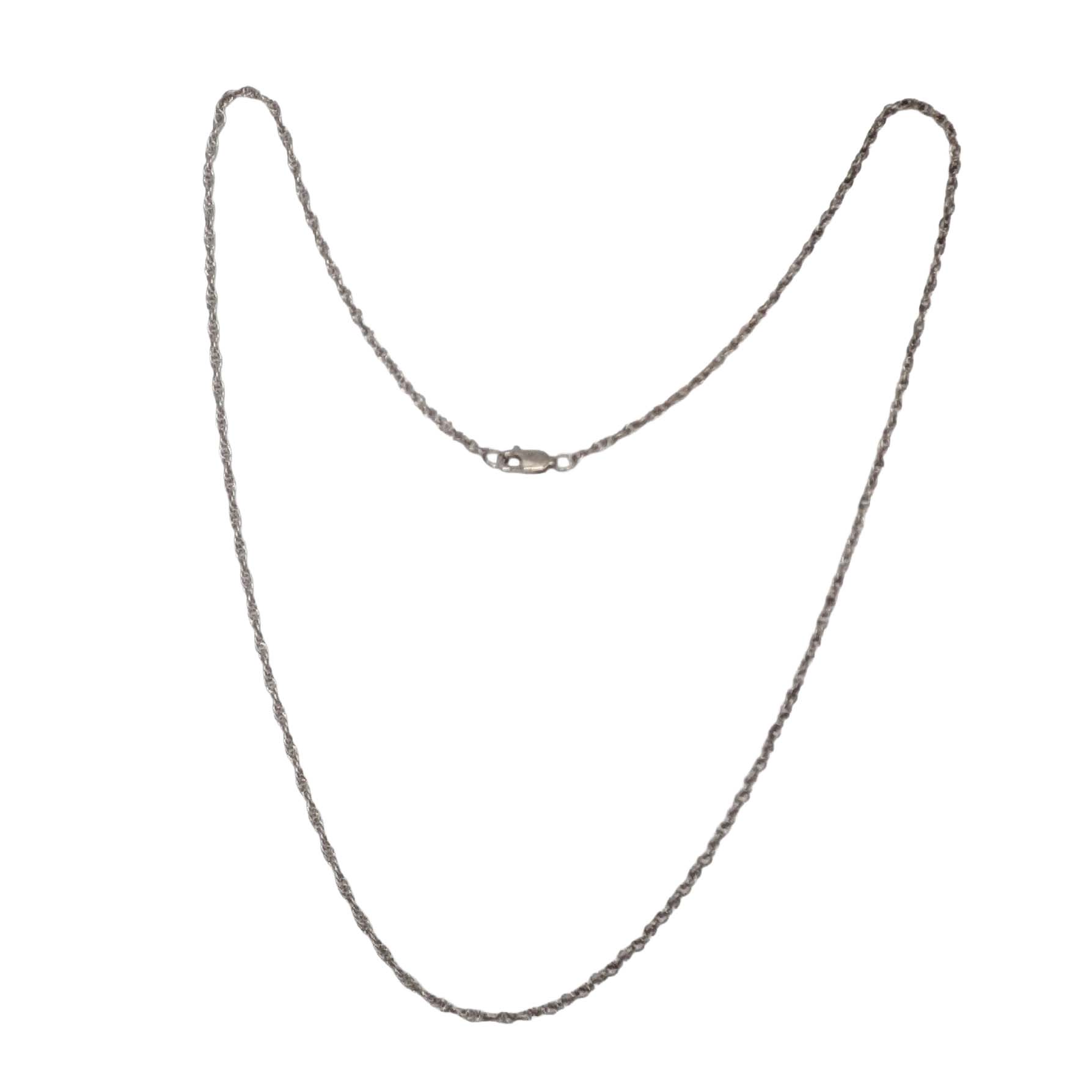 Sterling Silver Rope Chain Necklace