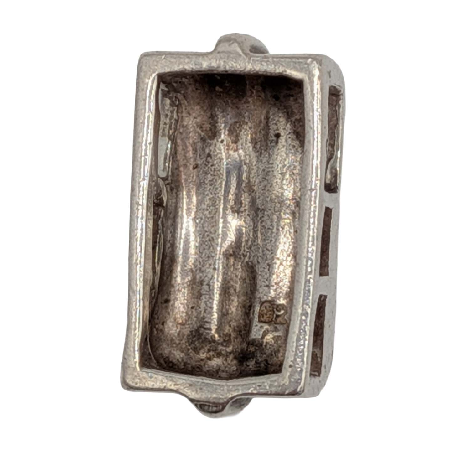 Sterling Silver Modern Vertical Slide Pendant