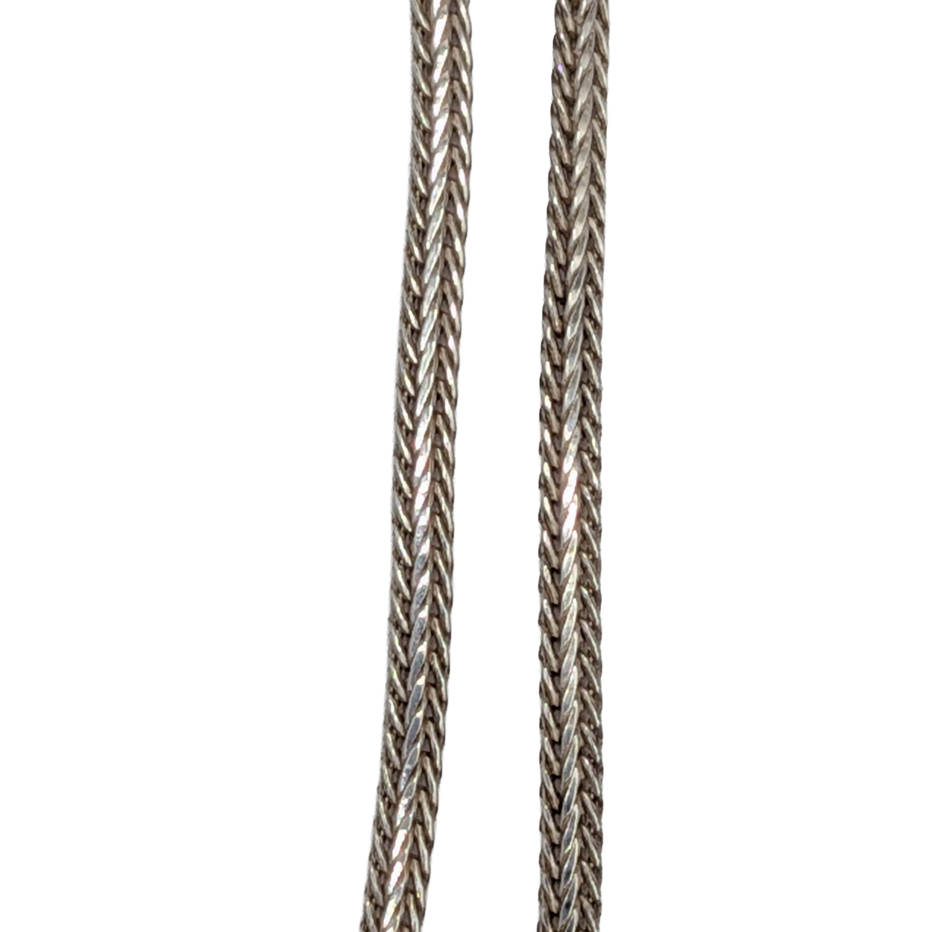 Sterling Silver Foxtail Chain Necklace