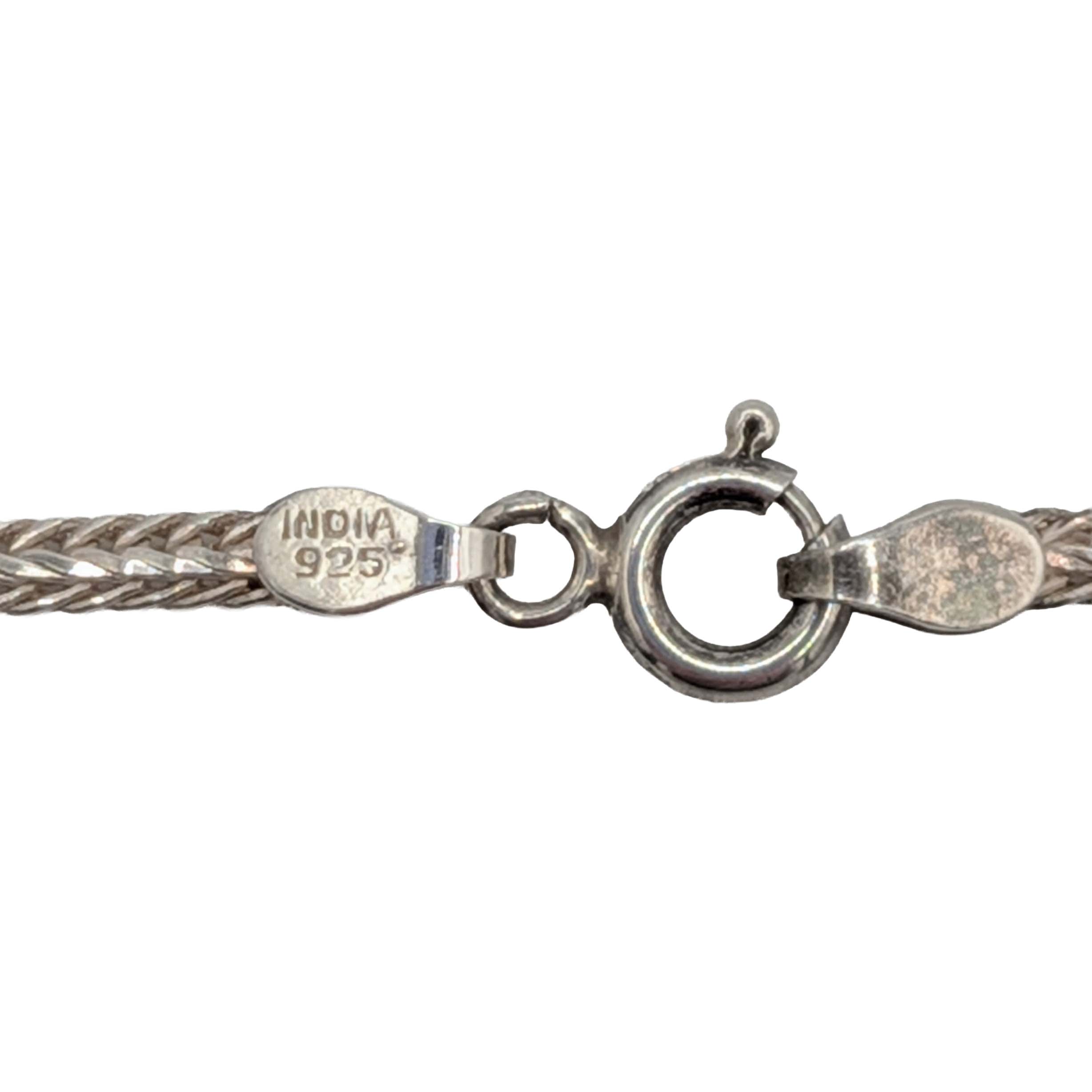Sterling Silver Foxtail Chain Necklace