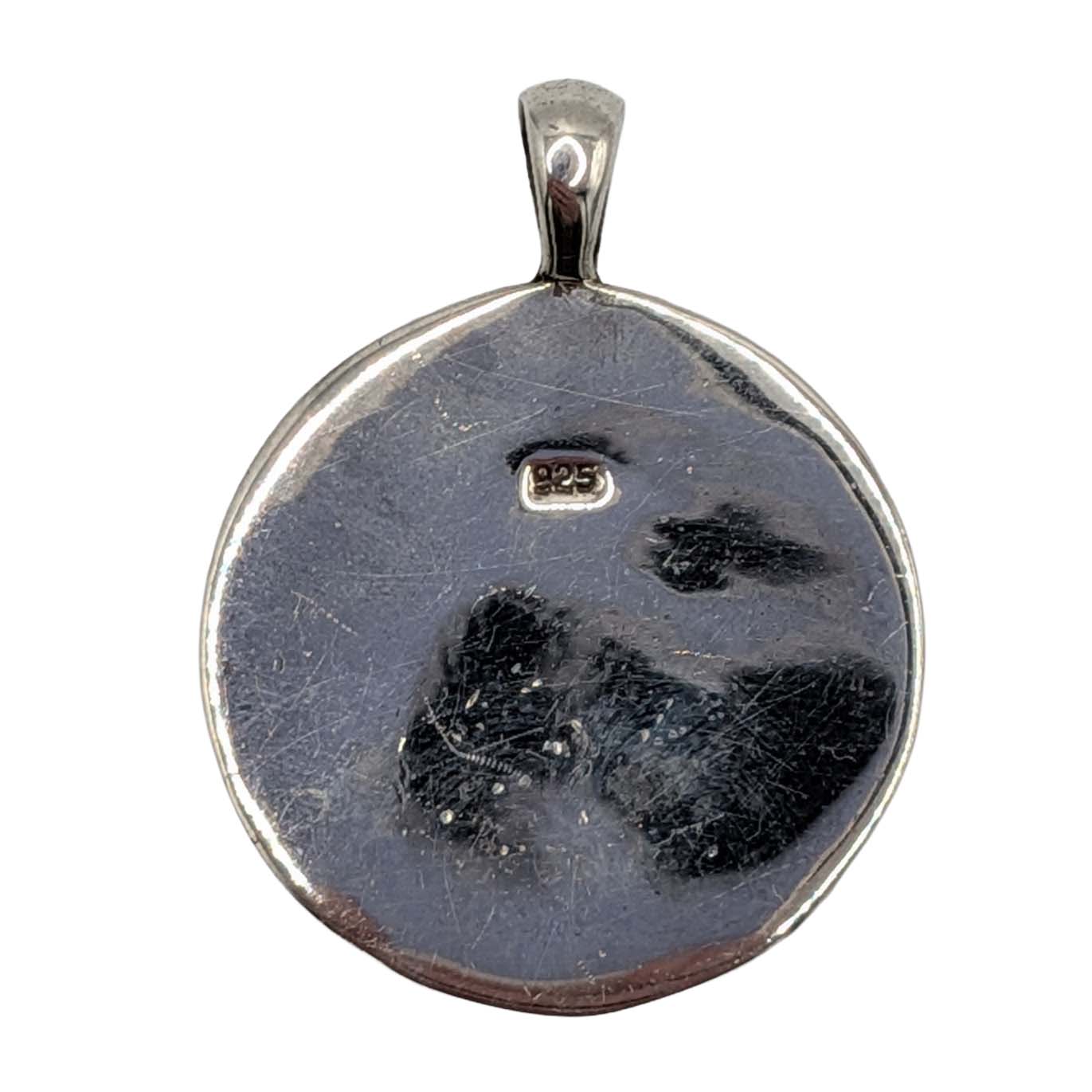 Sterling Silver Opal Kabbalah Star Of David Pendant