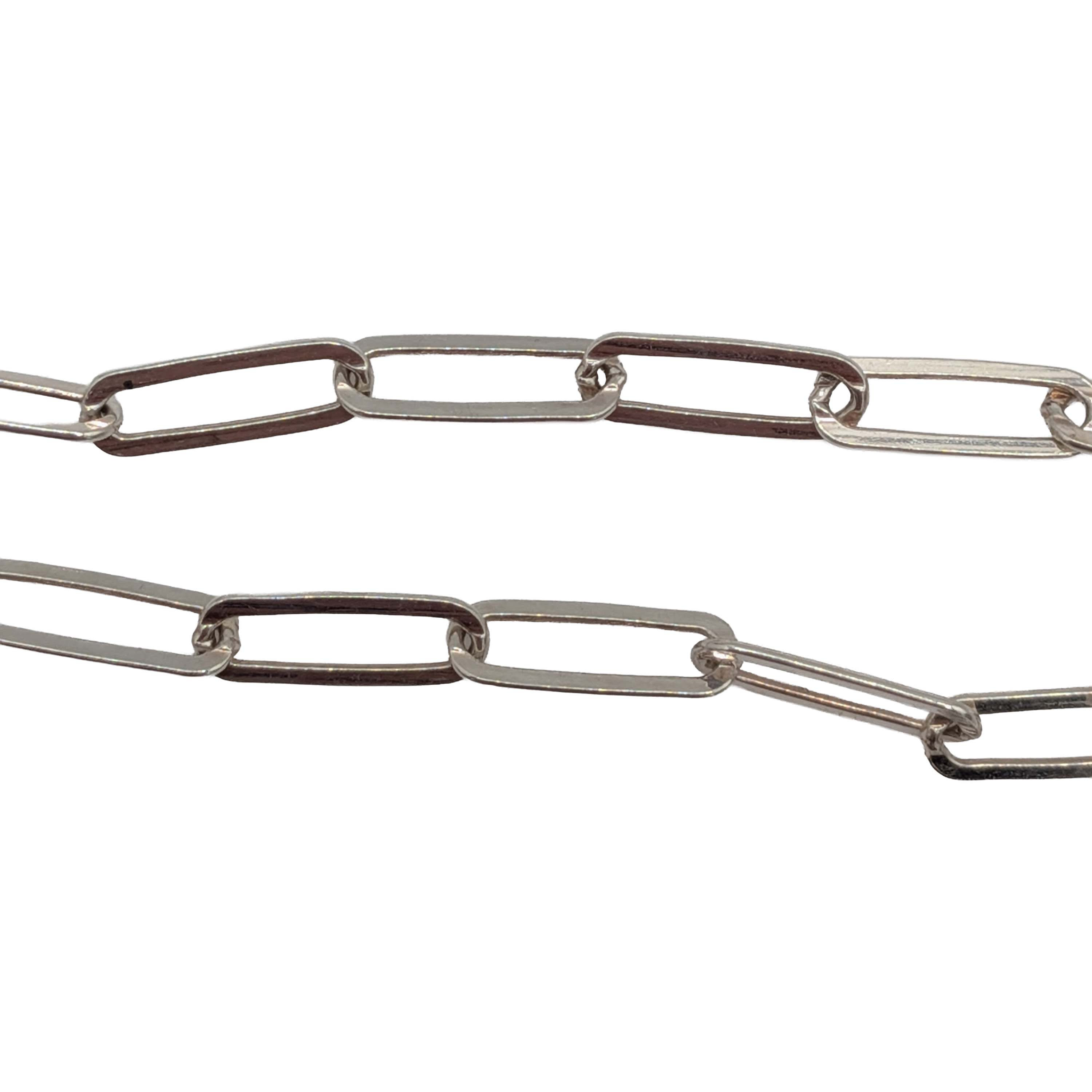 Dyadema Italy Sterling Silver Paperclip Bracelet