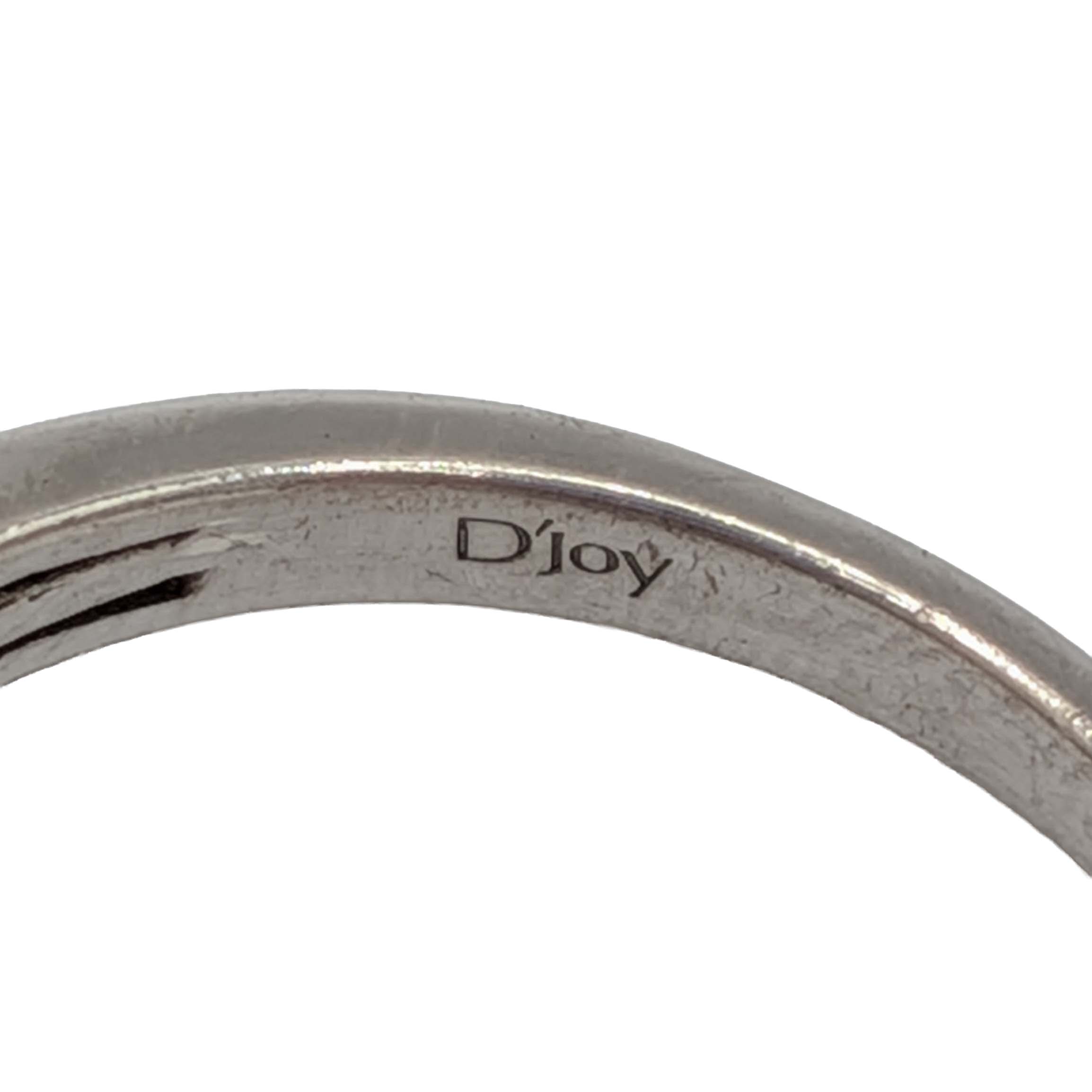 D'Joy Sterling Silver Multi-Stone Scroll Ring Size 9.25