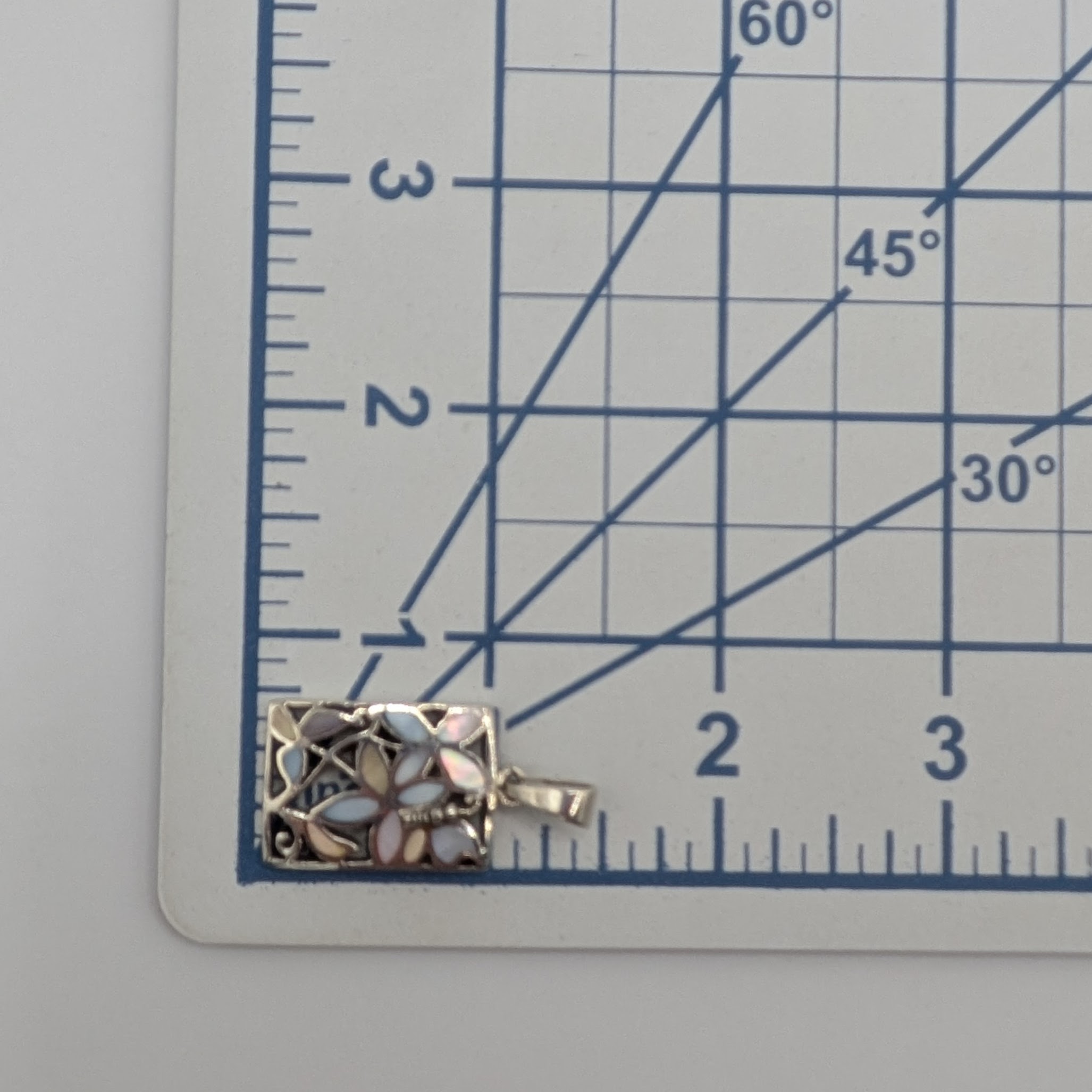 Sterling Silver Mother Of Pearl Cutout Butterfly Pendant