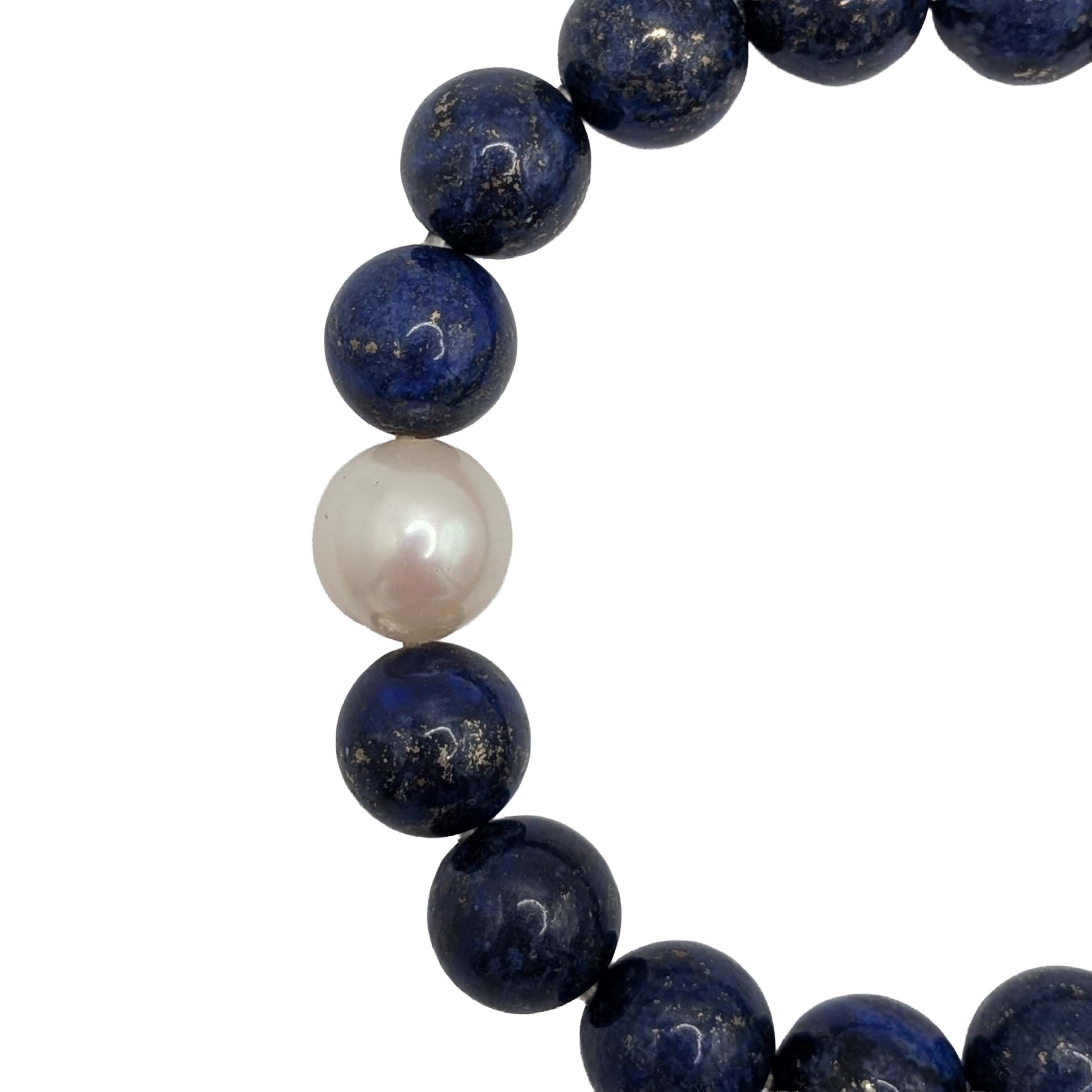 Sterling Silver Multi-Stone Charm Stretch Bracelet