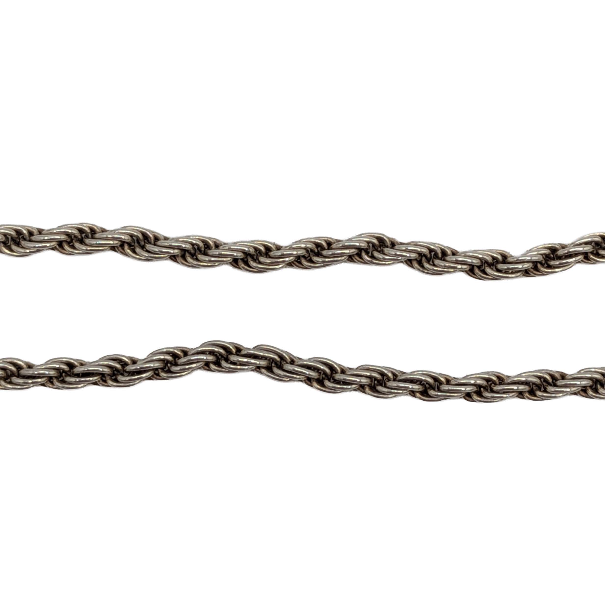 Dyadema Italy Sterling Silver Rope Chain Bracelet