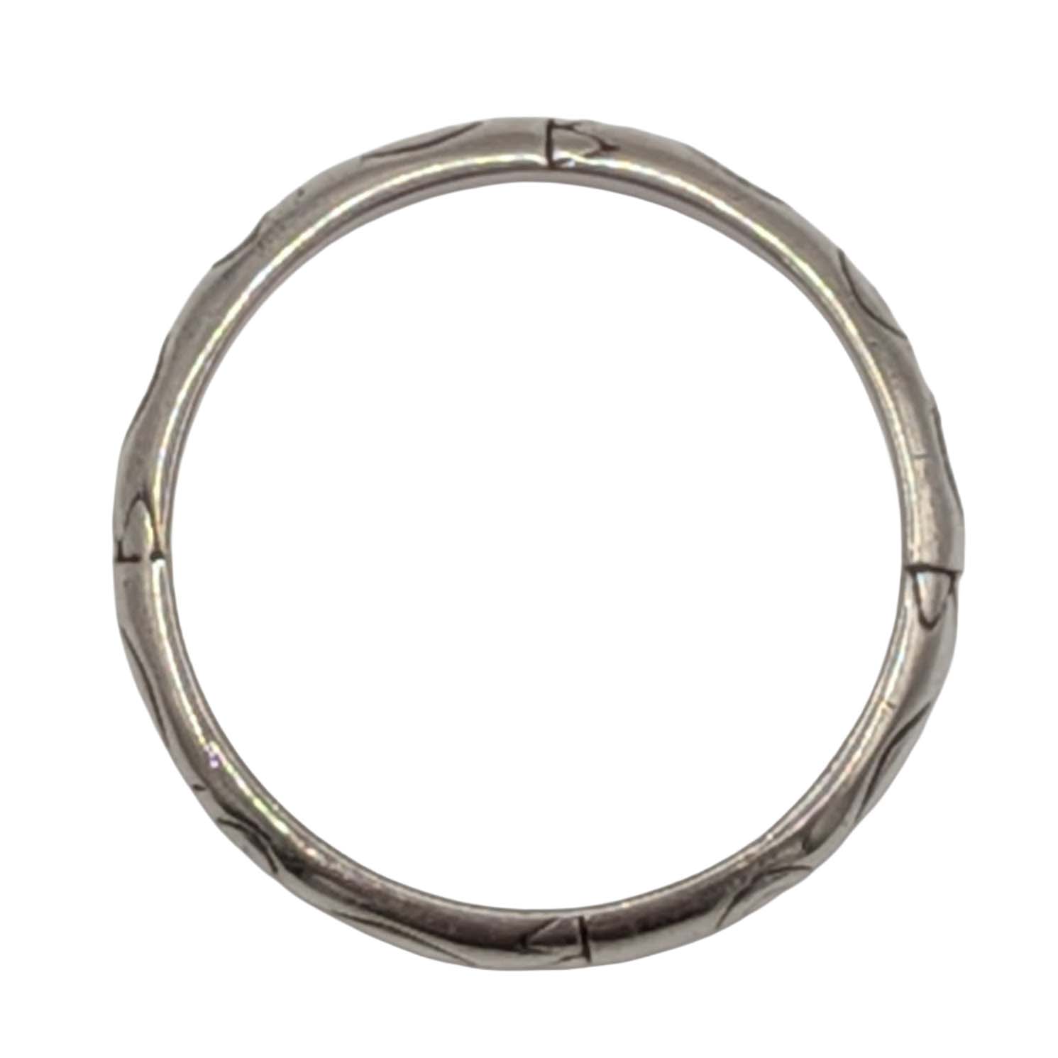 Southwest Stamped Sterling Silver Band Ring Size 8.75