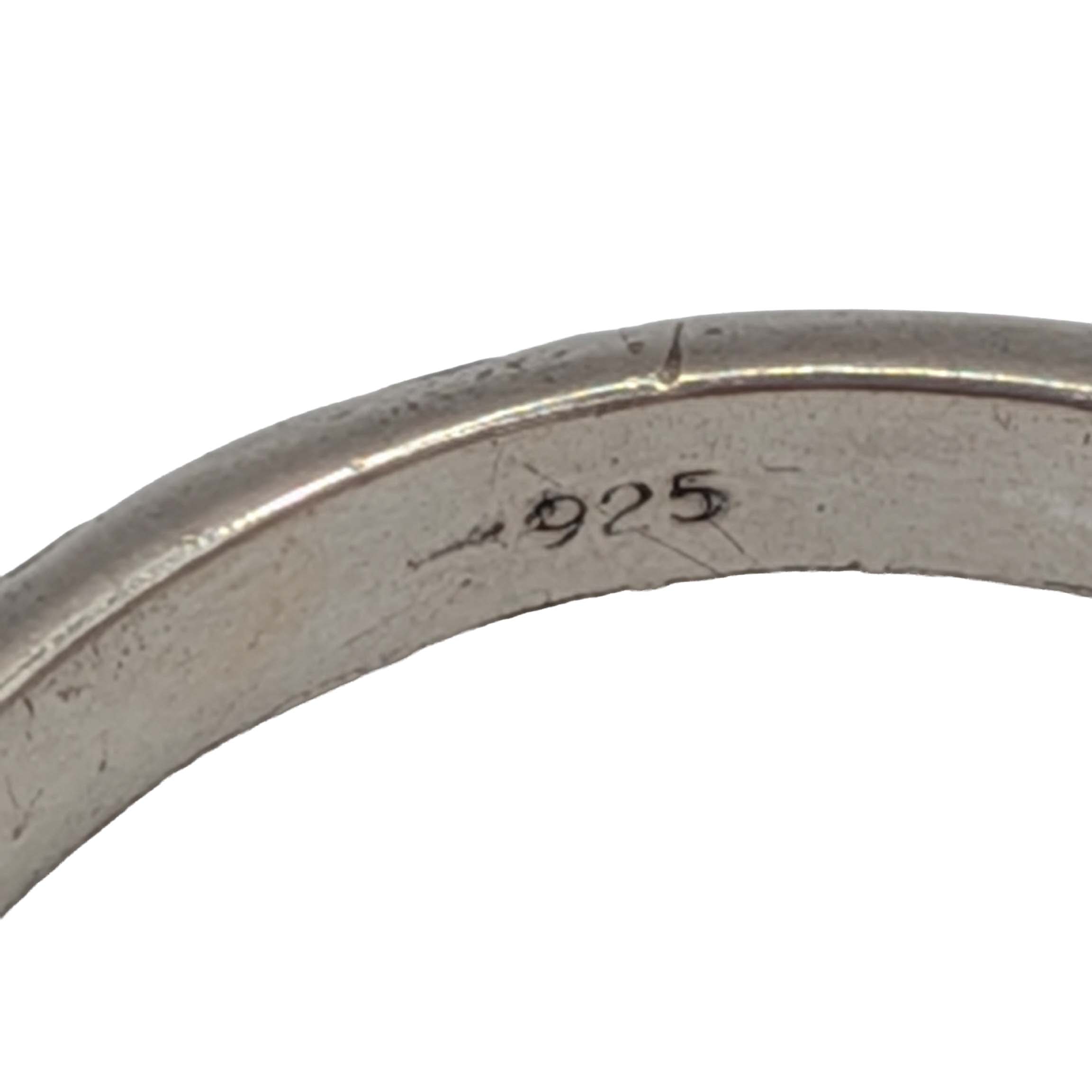 Southwest Stamped Sterling Silver Band Ring Size 8.75