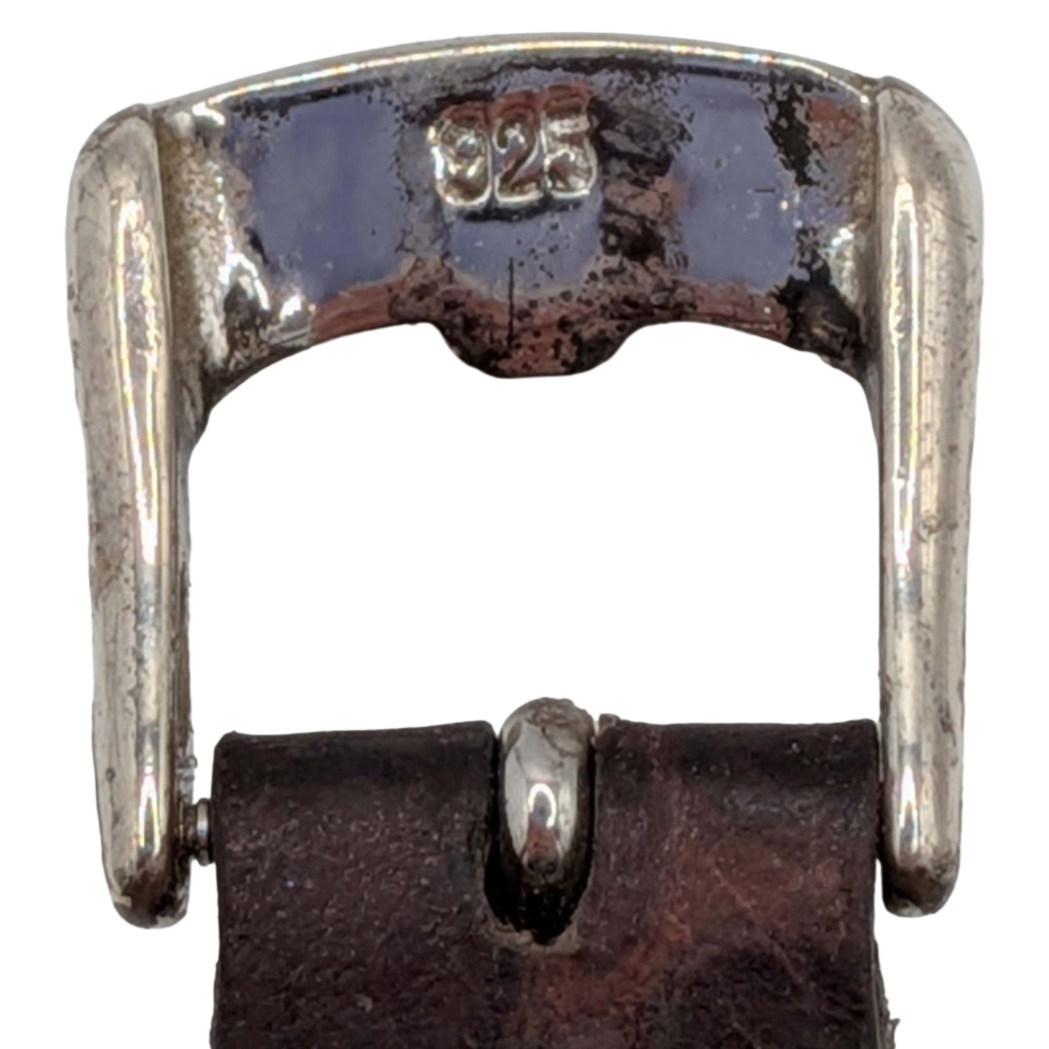 Ecclissi Sterling Silver Blue Face Square Watch