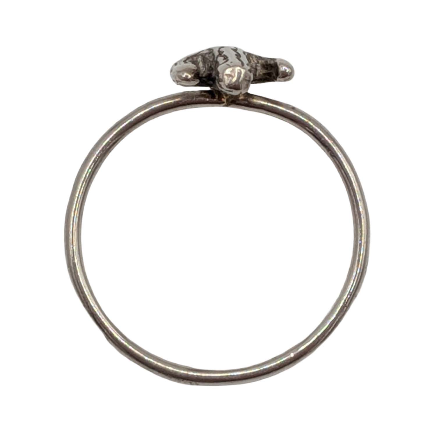 Signed Sterling Silver Saguaro Cactus Ring Size 8.5