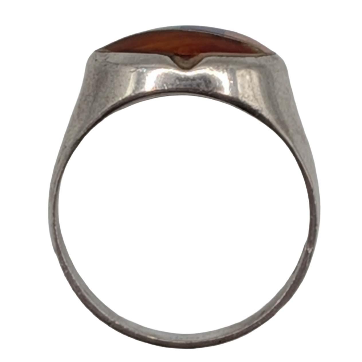 Sterling Silver Multi-Stone Inlay Mosaic Ring Size 8