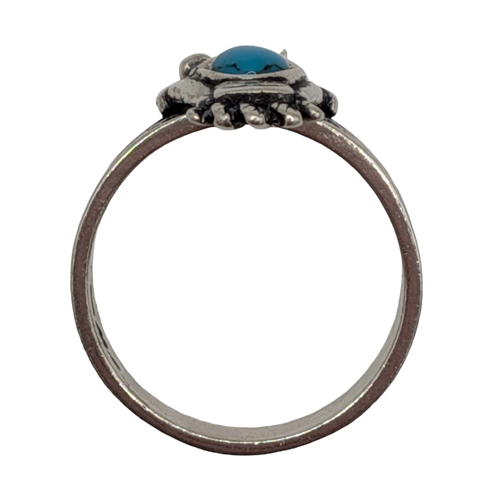 Carolyn Pollack Sterling Silver Turquoise Kachina Ring Size 9.25