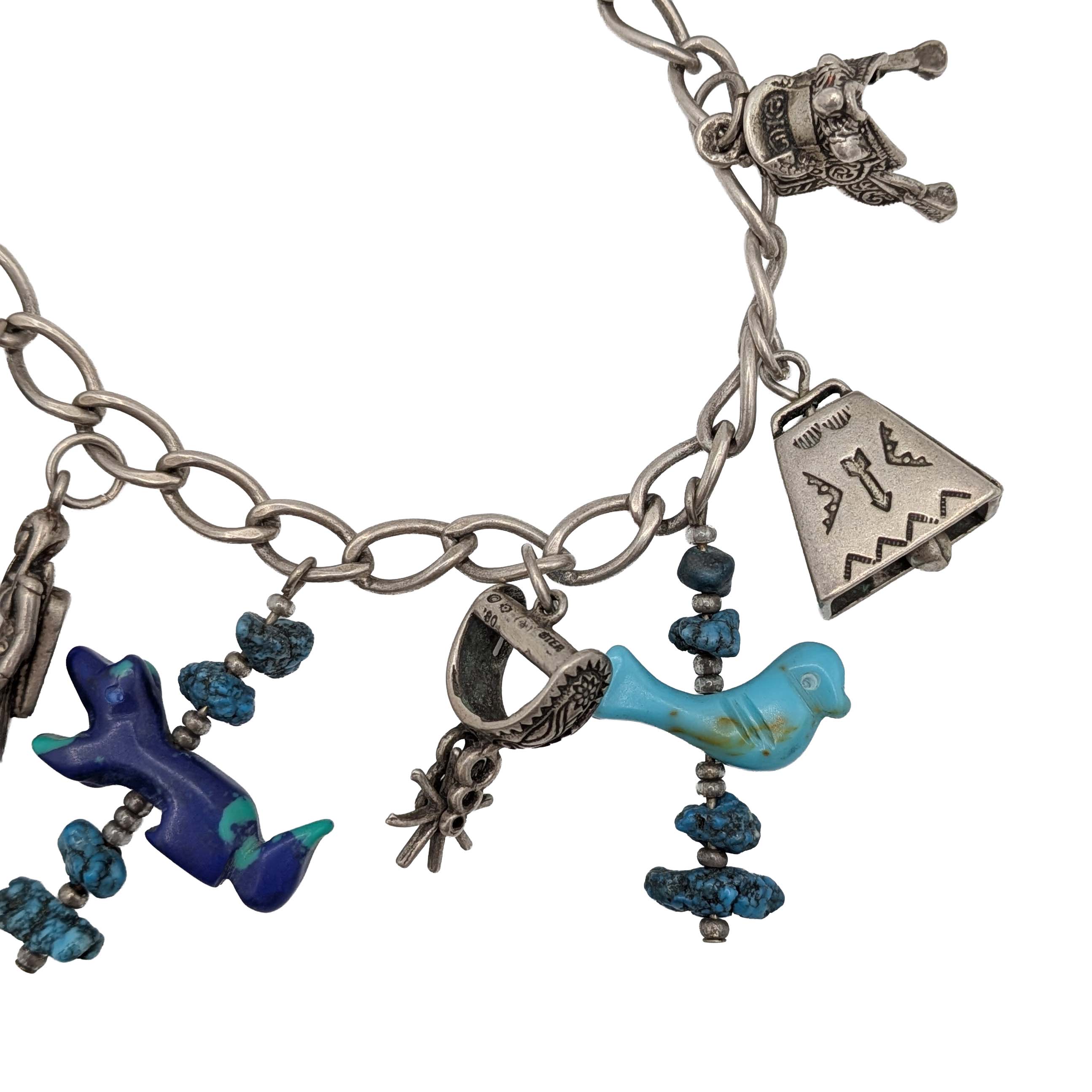 Carolyn Pollack Sterling Silver Charm Bracelet