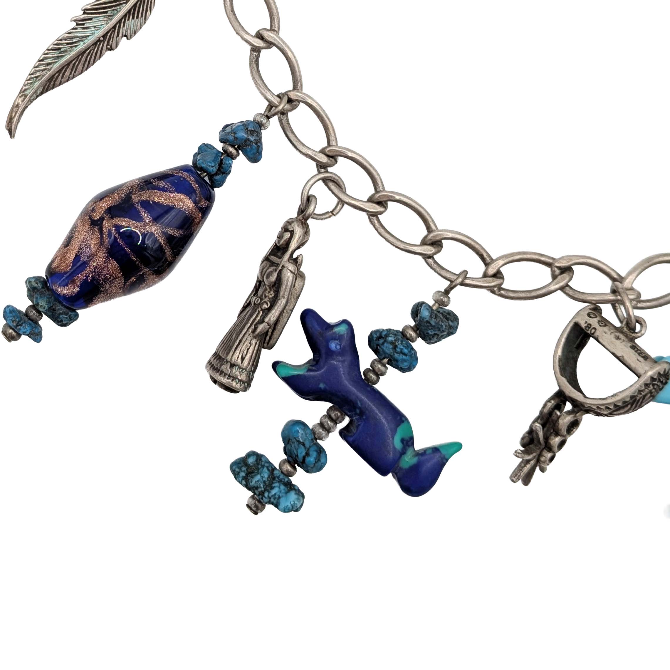 Carolyn Pollack Sterling Silver Charm Bracelet