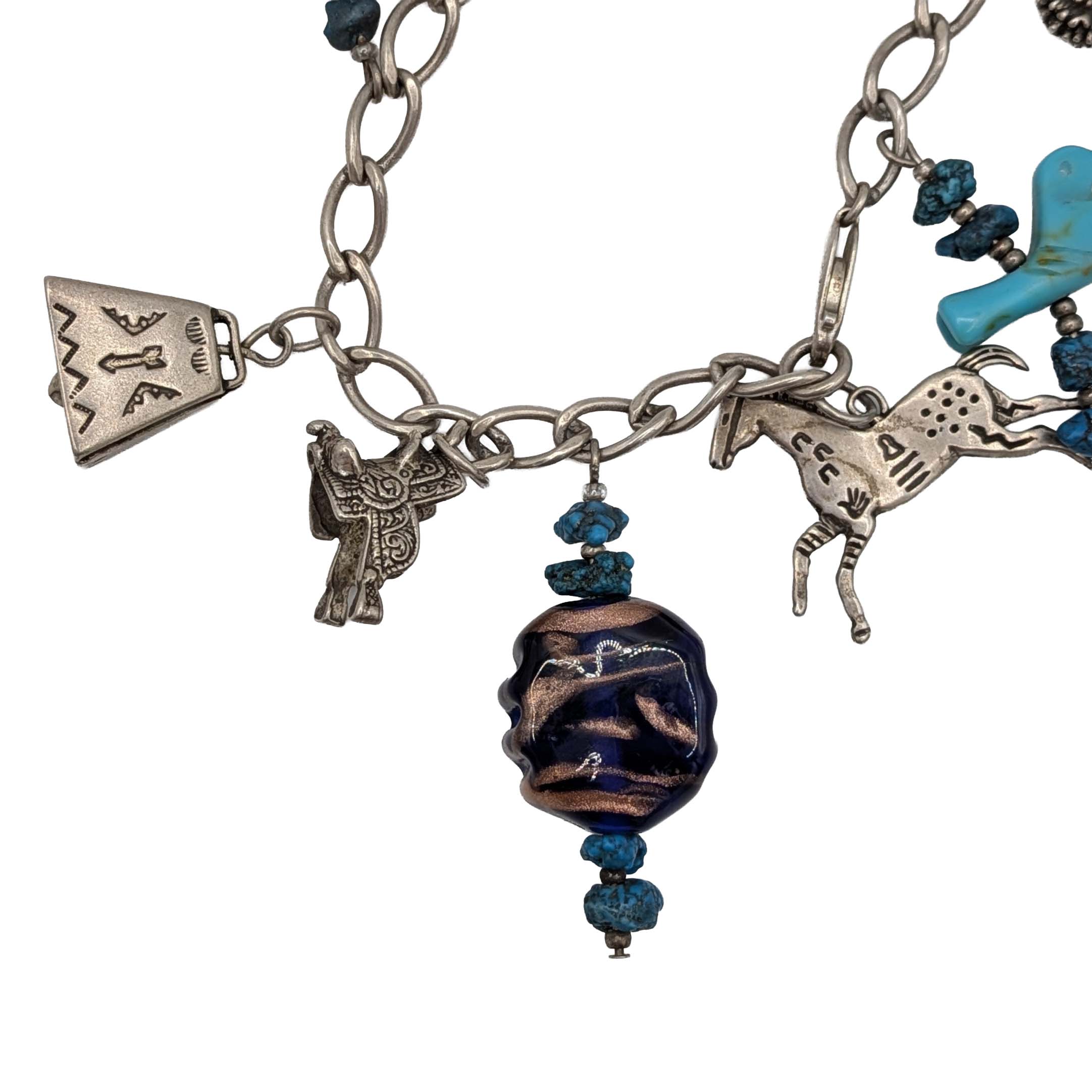 Carolyn Pollack Sterling Silver Charm Bracelet