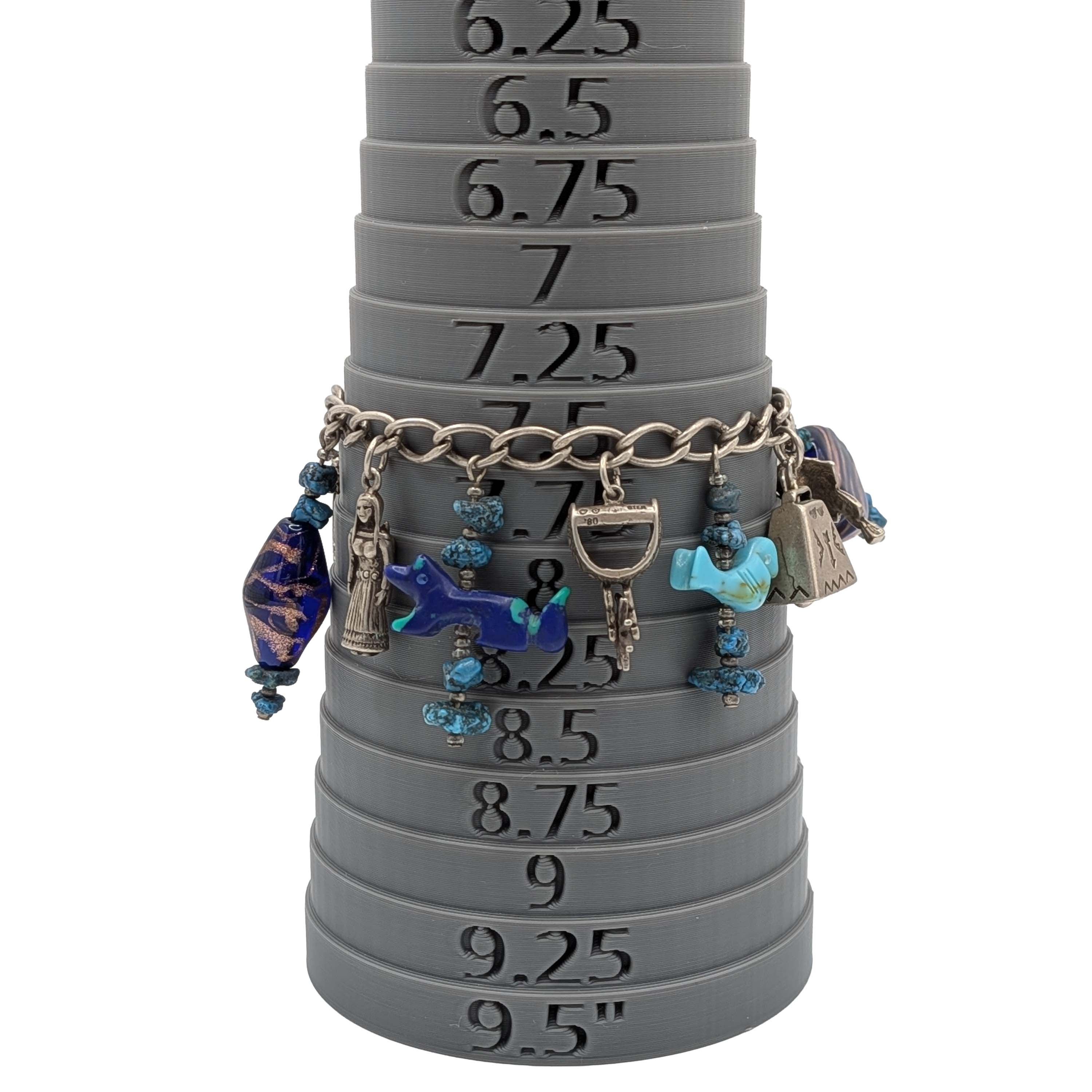 Carolyn Pollack Sterling Silver Charm Bracelet