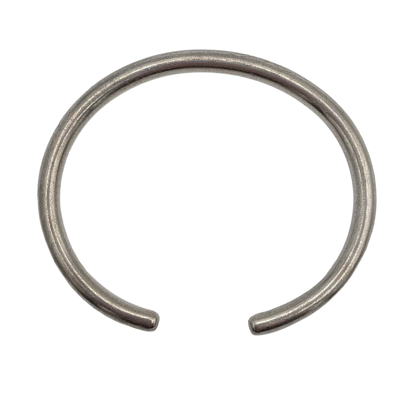 Mexico Sterling Silver Solid Rounded Cuff Bracelet