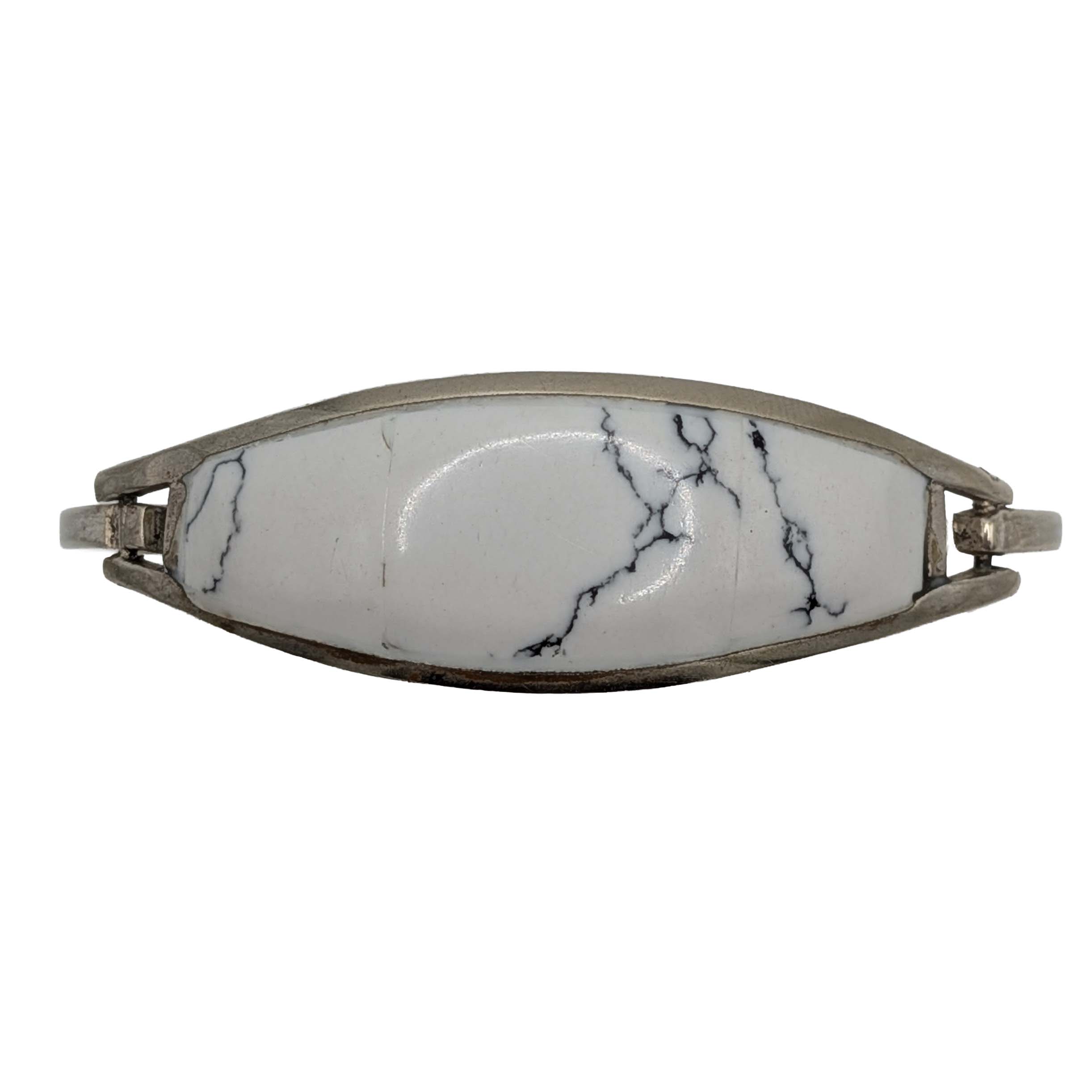 Mexico Alpaca Silver Howlite Bracelet