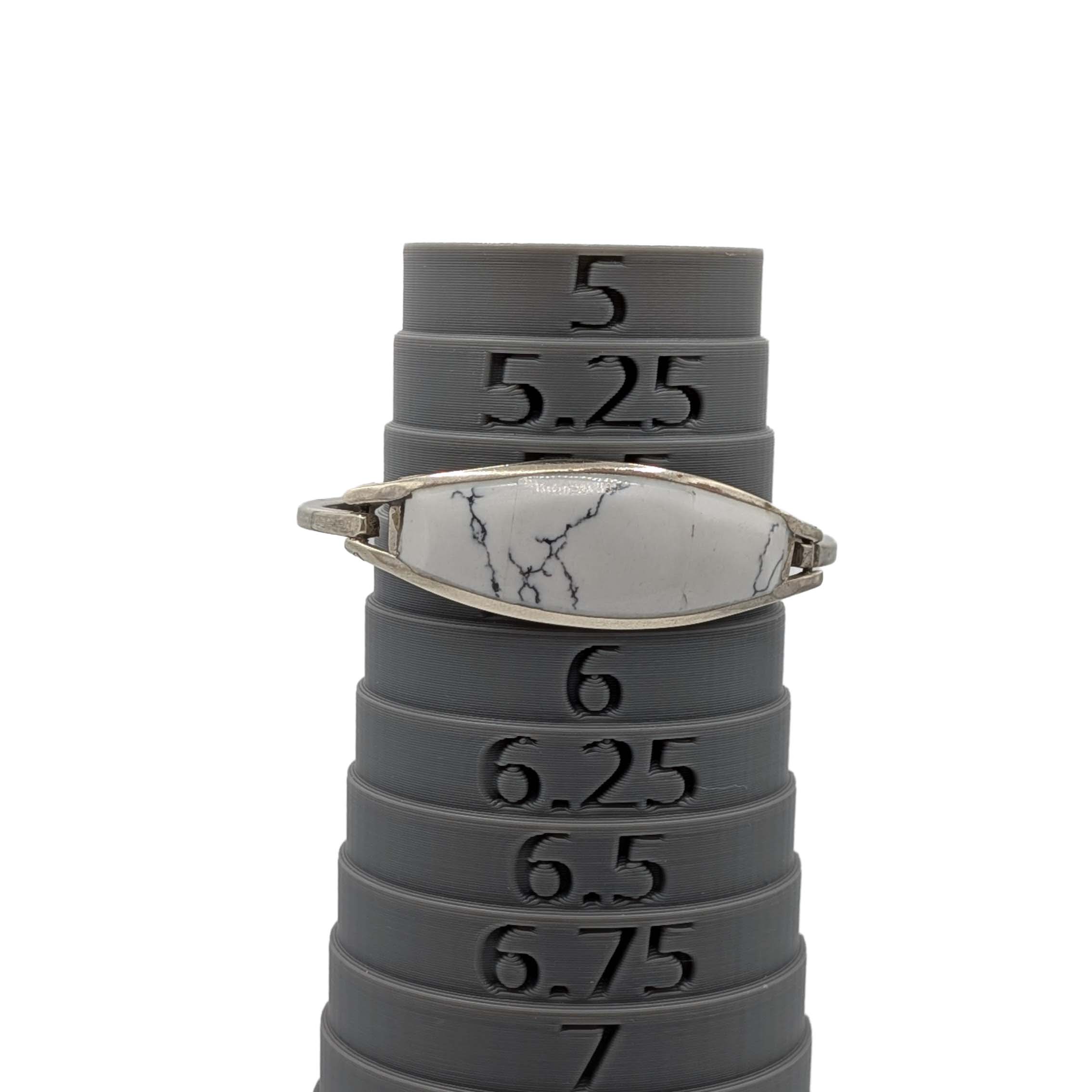 Mexico Alpaca Silver Howlite Bracelet