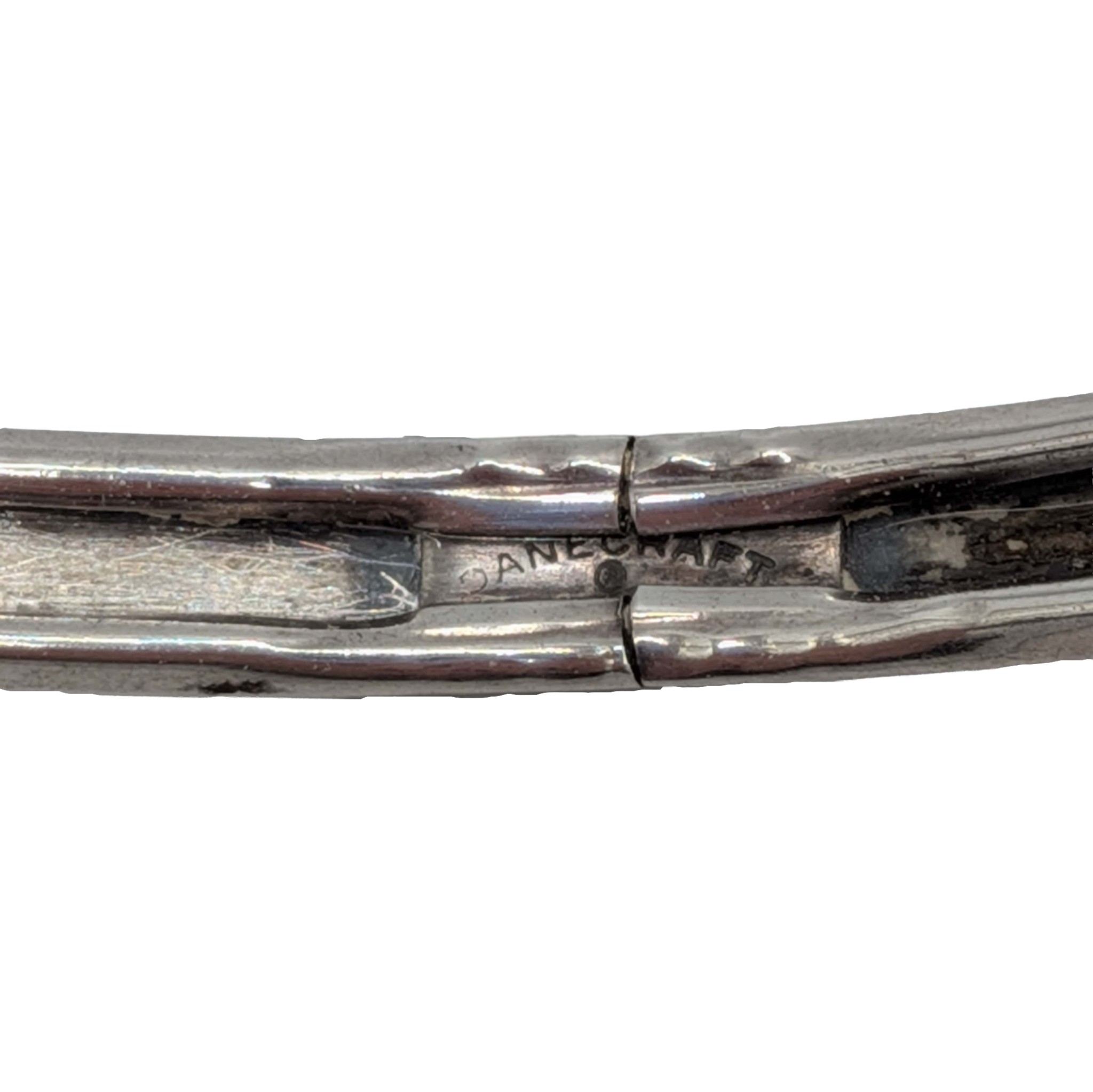 Danecraft Sterling Silver Pattern Stamped Bangle Bracelet