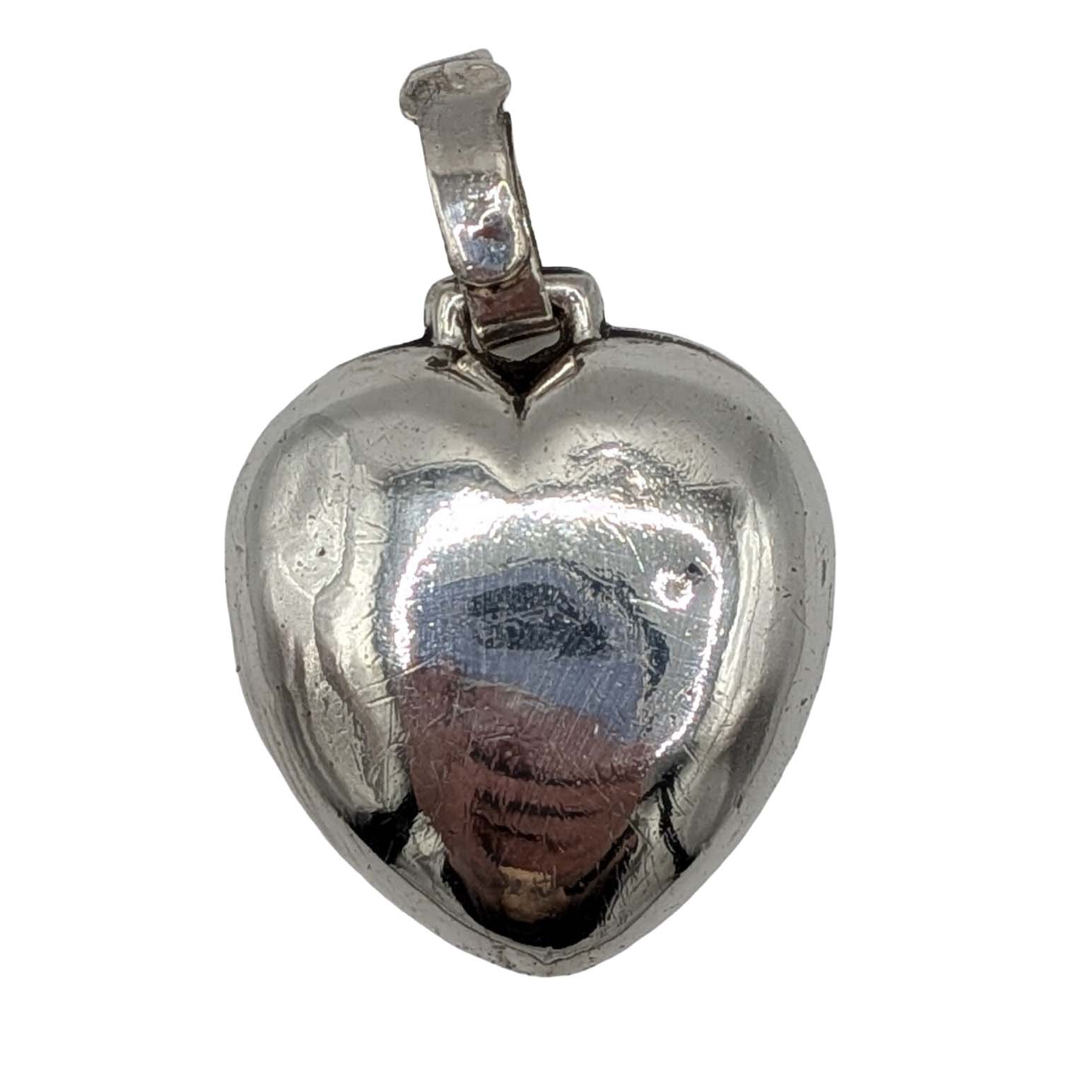 Stephen Webster Sterling Silver Puffy Heart Rattle Pendant