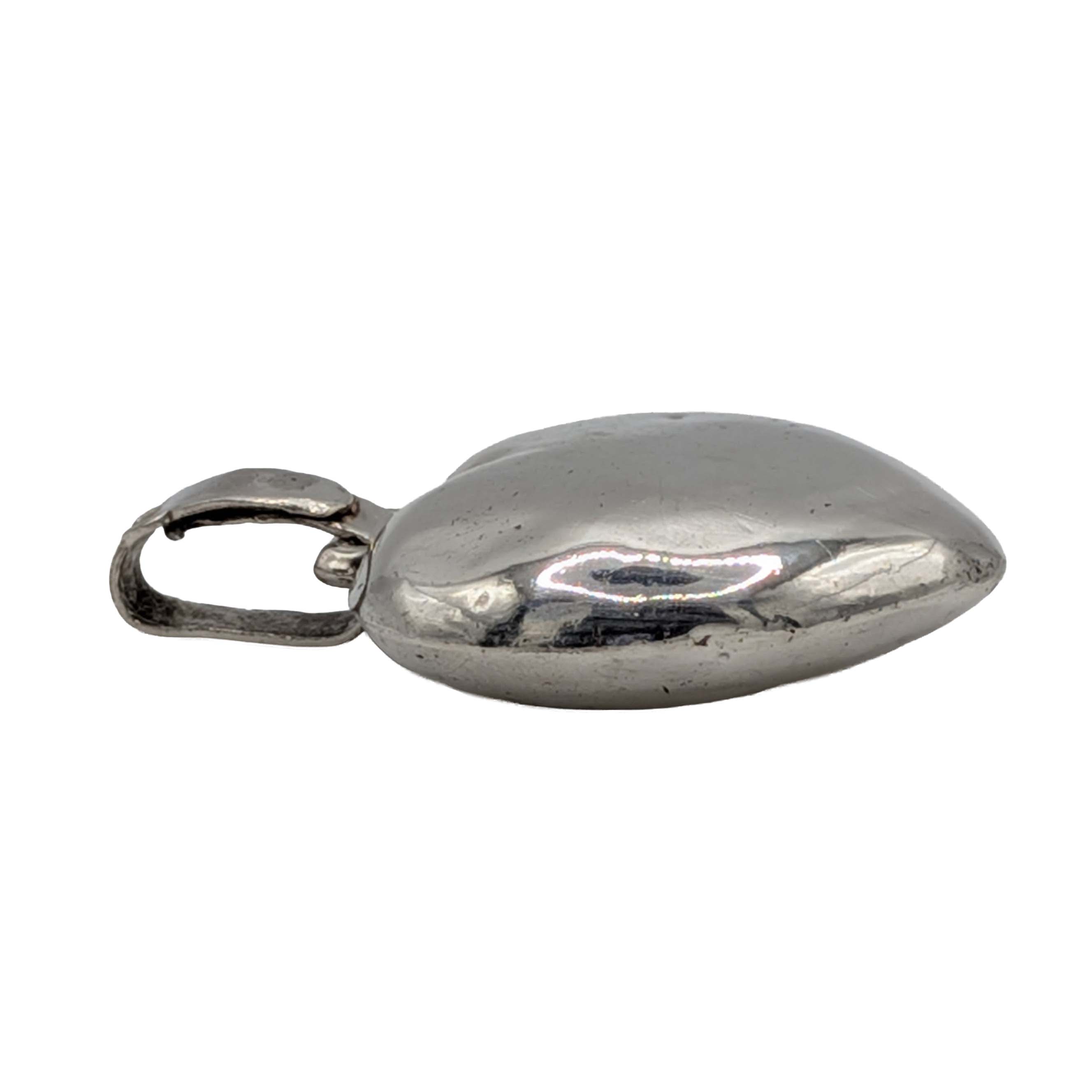 Stephen Webster Sterling Silver Puffy Heart Rattle Pendant