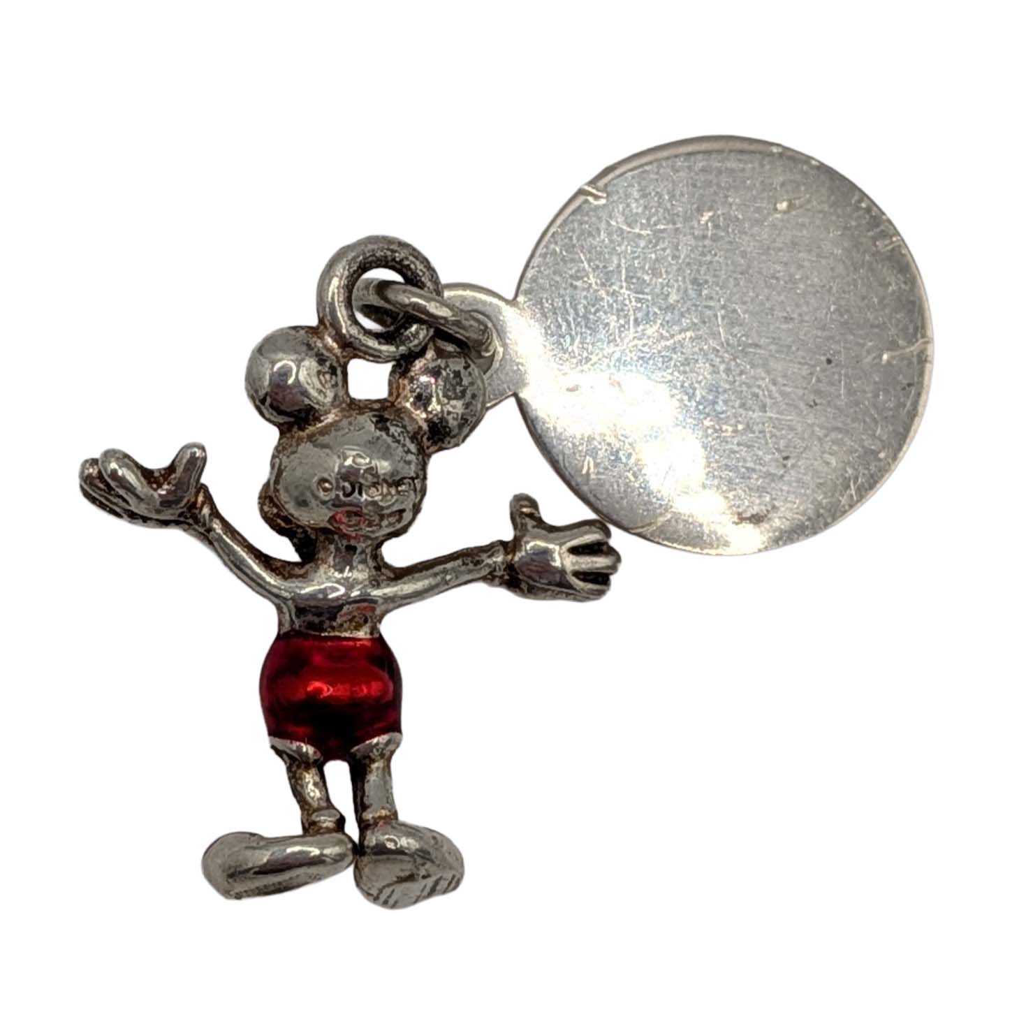 Disney Sterling Silver Enamel Mickey Mouse Dreams Charm