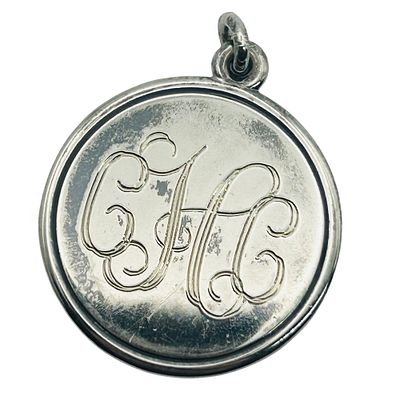 James Avery Sterling Monogram Pendant. James Avery Sterling monogram pendant etched GHG 6.3g