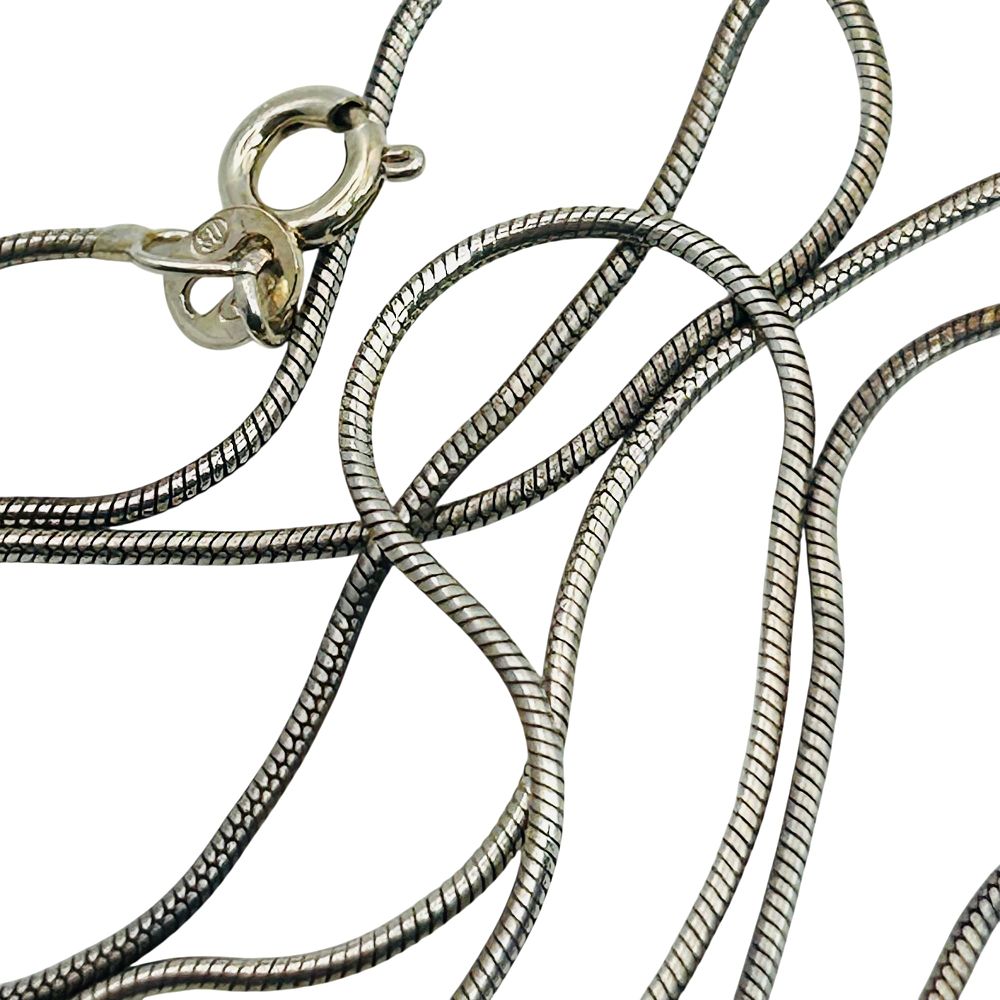 Lot 156: Italy Sterling Round Snake Chain Necklace