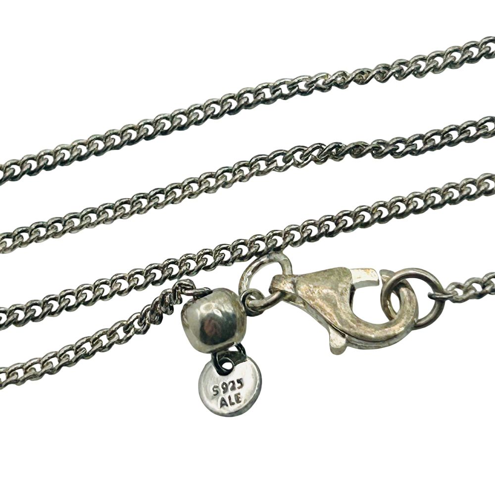 Lot 167: ALE Pandora Sterling Curb Chain Adjustable Necklace