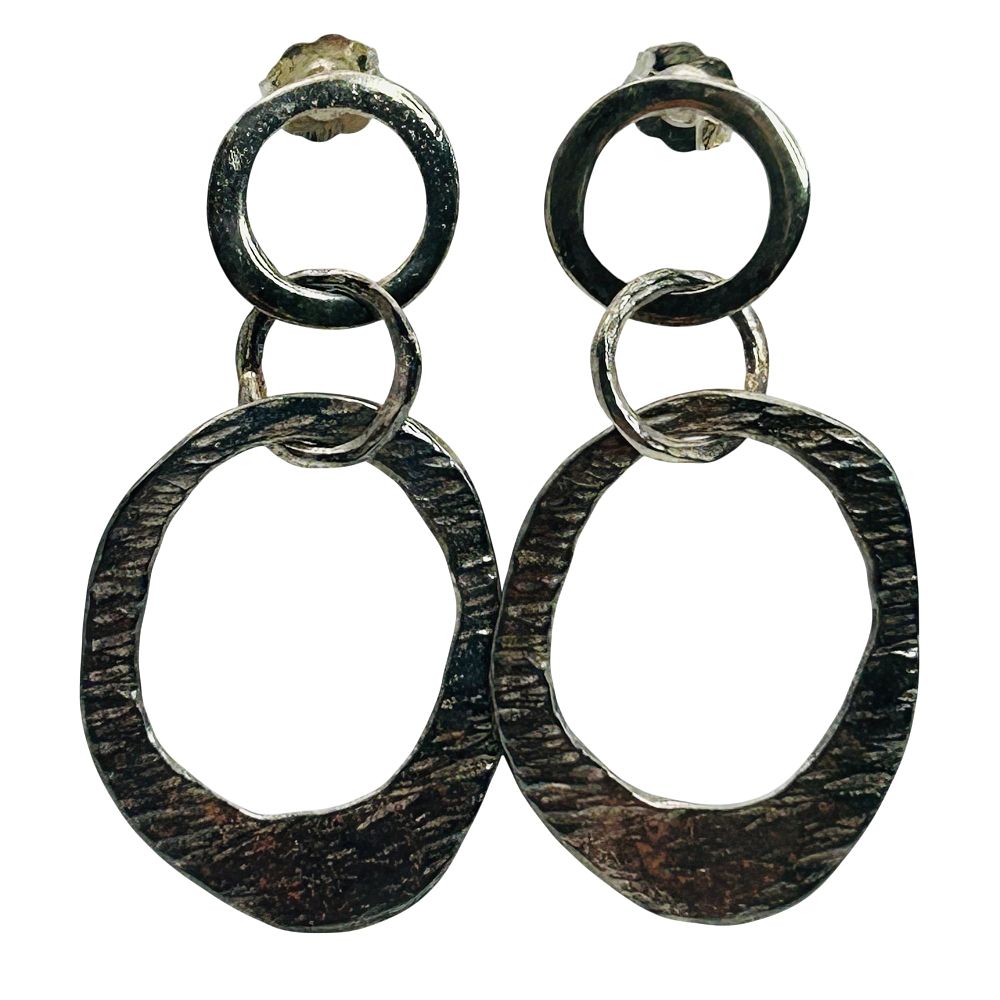 Lot 176: Silpada Israel Sterling Dangle Stud Earrings