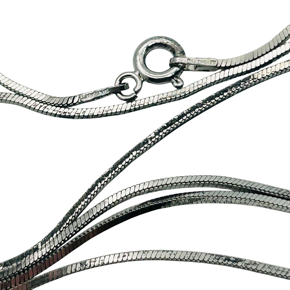 Lot 177: Danecraft Italy Sterling Round Snake Chain Necklace