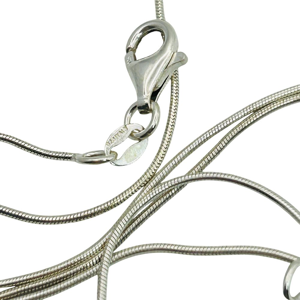 Lot 215: Italy Sterling Round Snake Chain Necklace