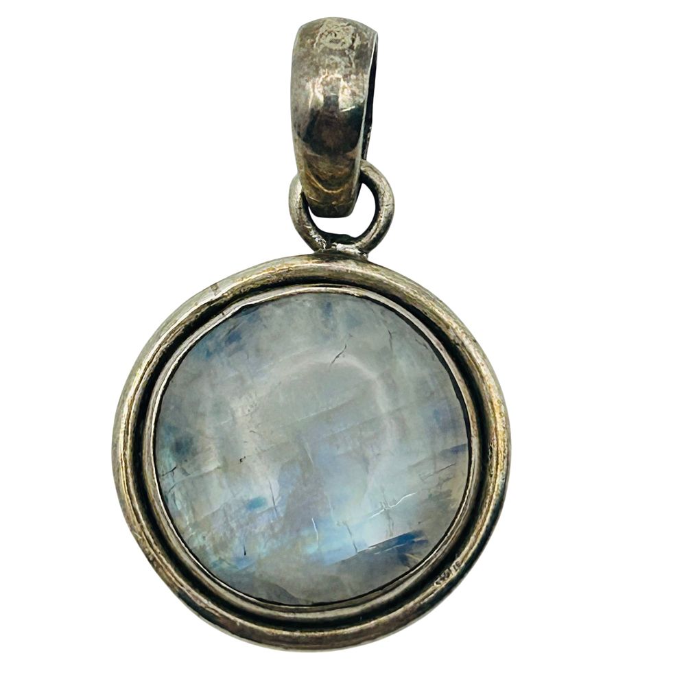 Lot 219: Sterling Moonstone Pendant