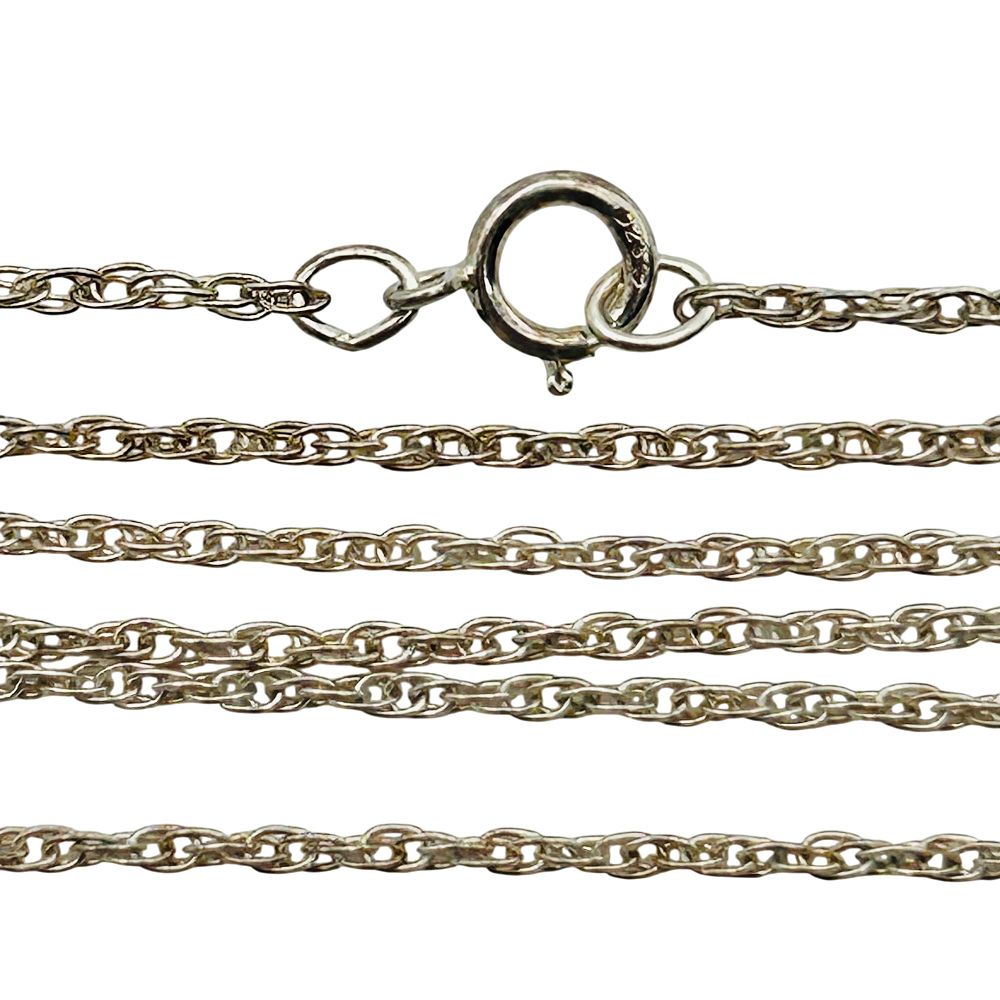 Lot 456: Sterling Rope Chain Necklace