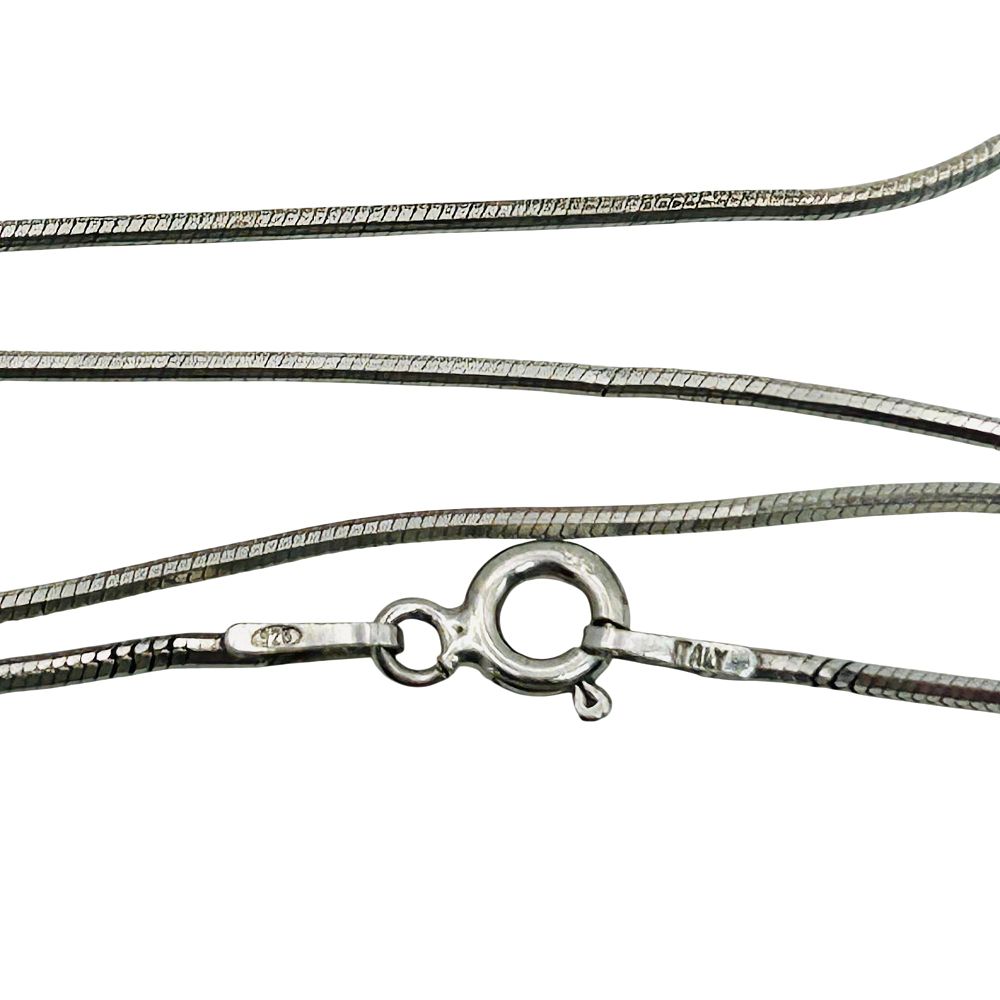 Lot 465: Italy Sterling Round Snake Chain Necklace