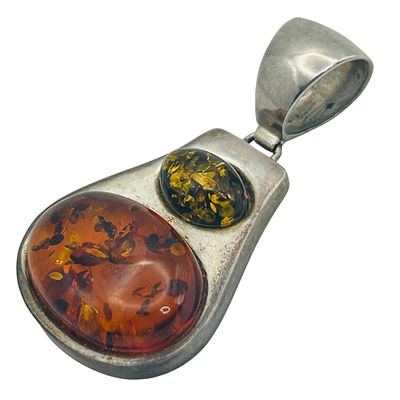 Sterling Amber Pendant. Sterling Amber pendant. 10.2g
