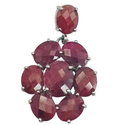 Sterling Ruby Pendant. Sterling ruby pendant. 6.8g