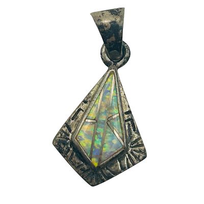 Native Sterling Opal Pendant. 1.7g