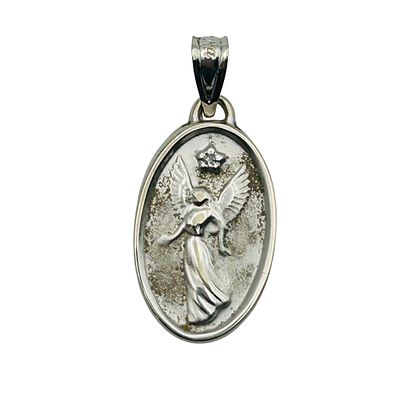 Michael Anthony 14k Gold Engraved Angel Pendant. Michael Anthony 14k angel pendant engraved I 