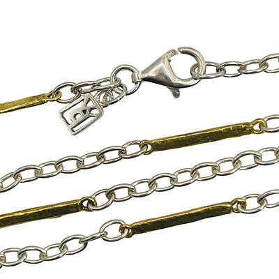 Waxing Poetic Sterling Chain Necklace. 7.1g