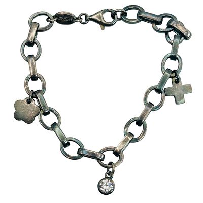Espirit Sterling Charm Bracelet. 19.2g