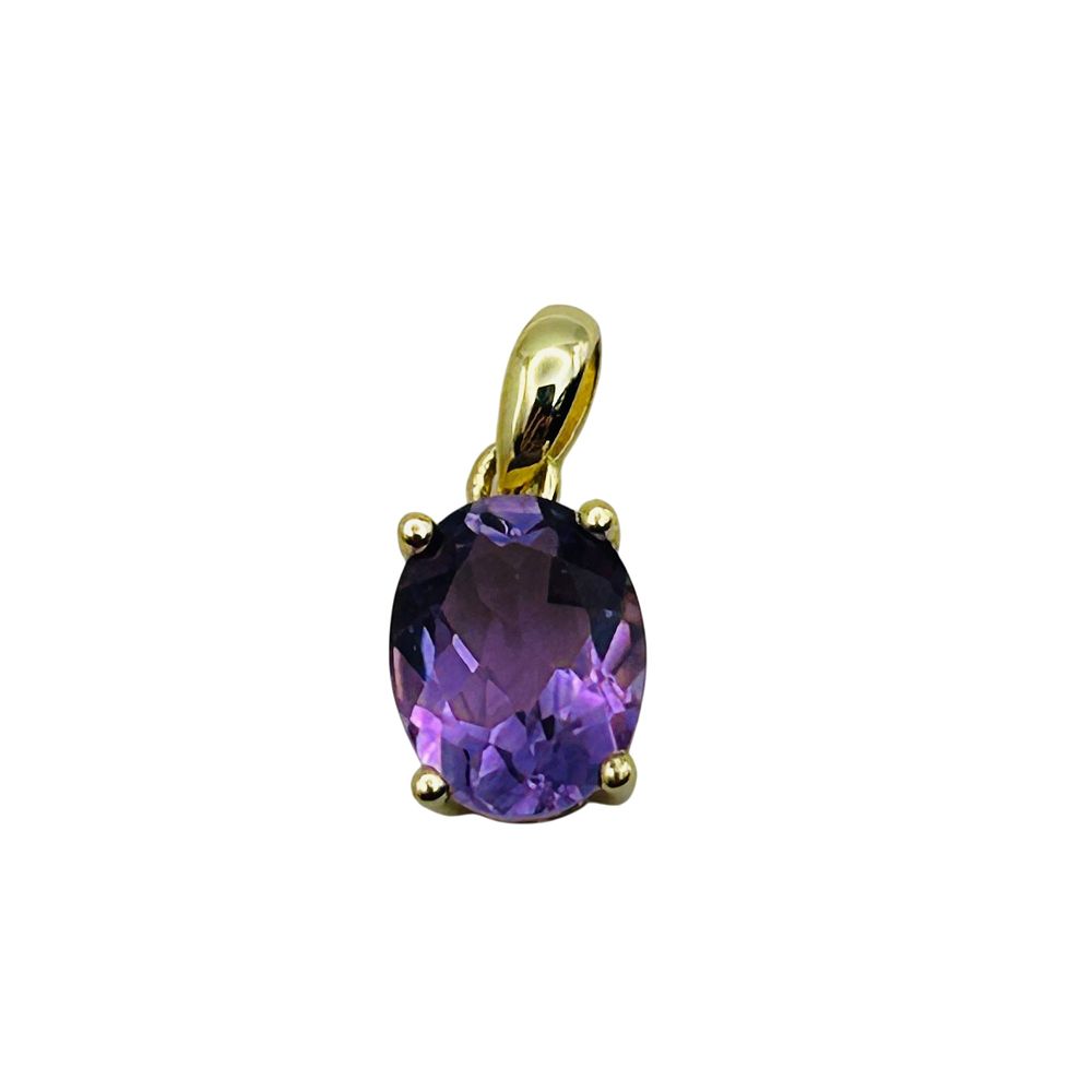 Lot 455: Sterling Amethyst Pendant