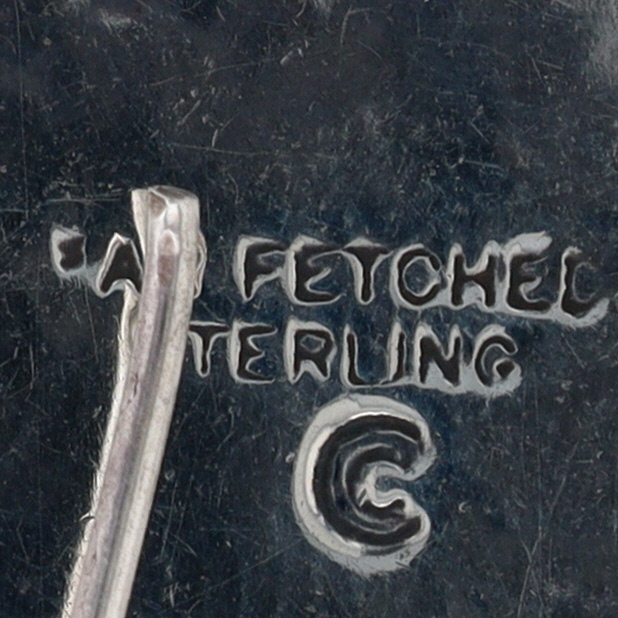 Signed Sterling Silver Heart XO Dangle Earrings