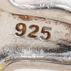 Signed Sterling Silver Multi Amber Ring Size 11