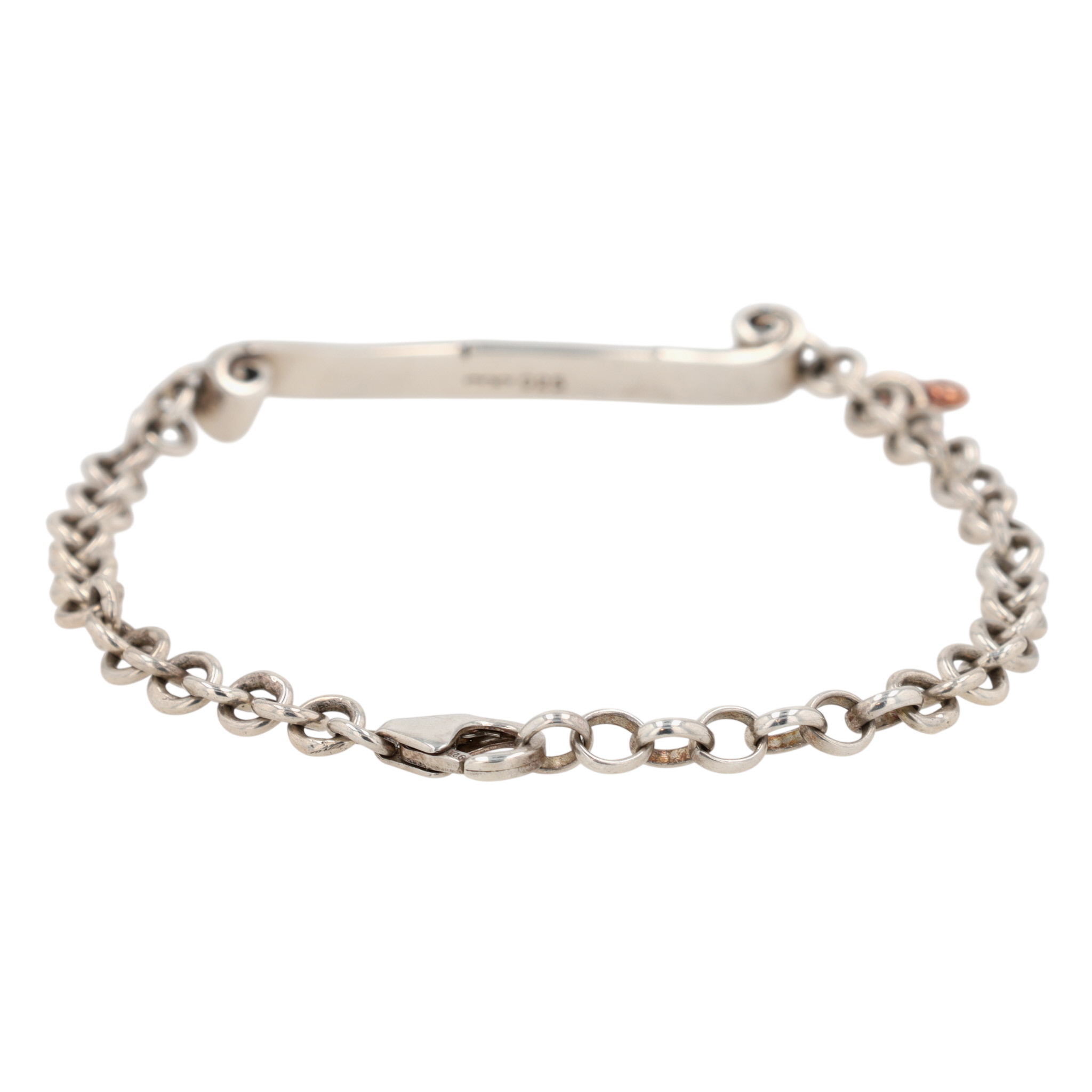 Signed Sterling Silver Love Conquers All Bracelet